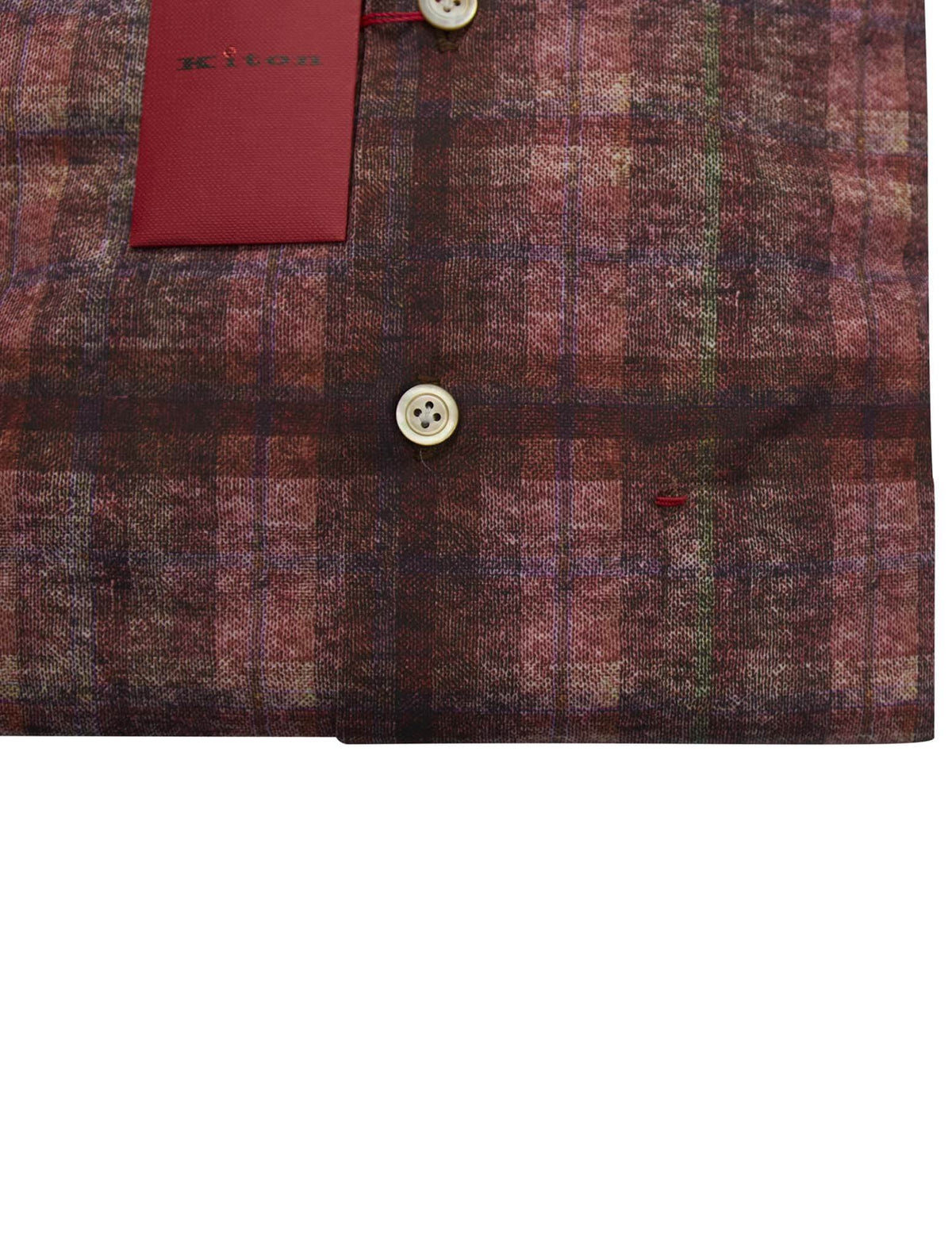 Kiton Multicolor Cotton Shirt