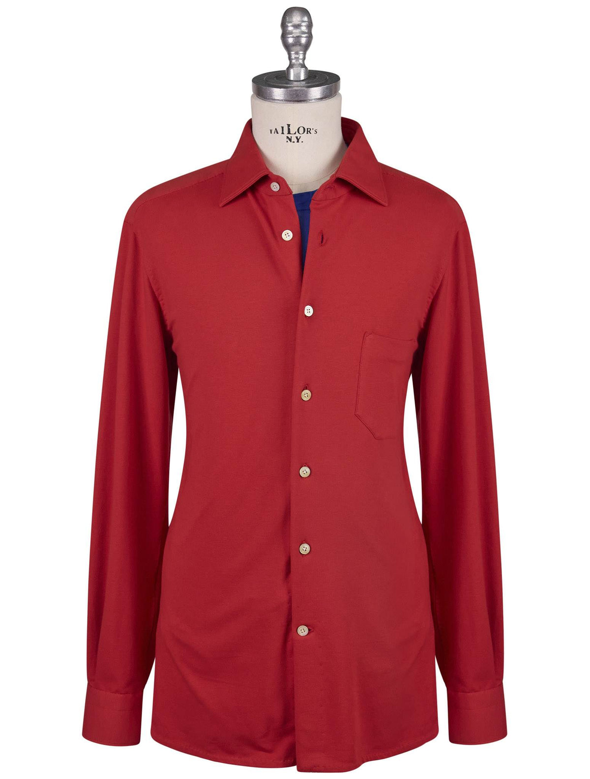 Kiton Kiton Red Cotton EA Shirt Red 000