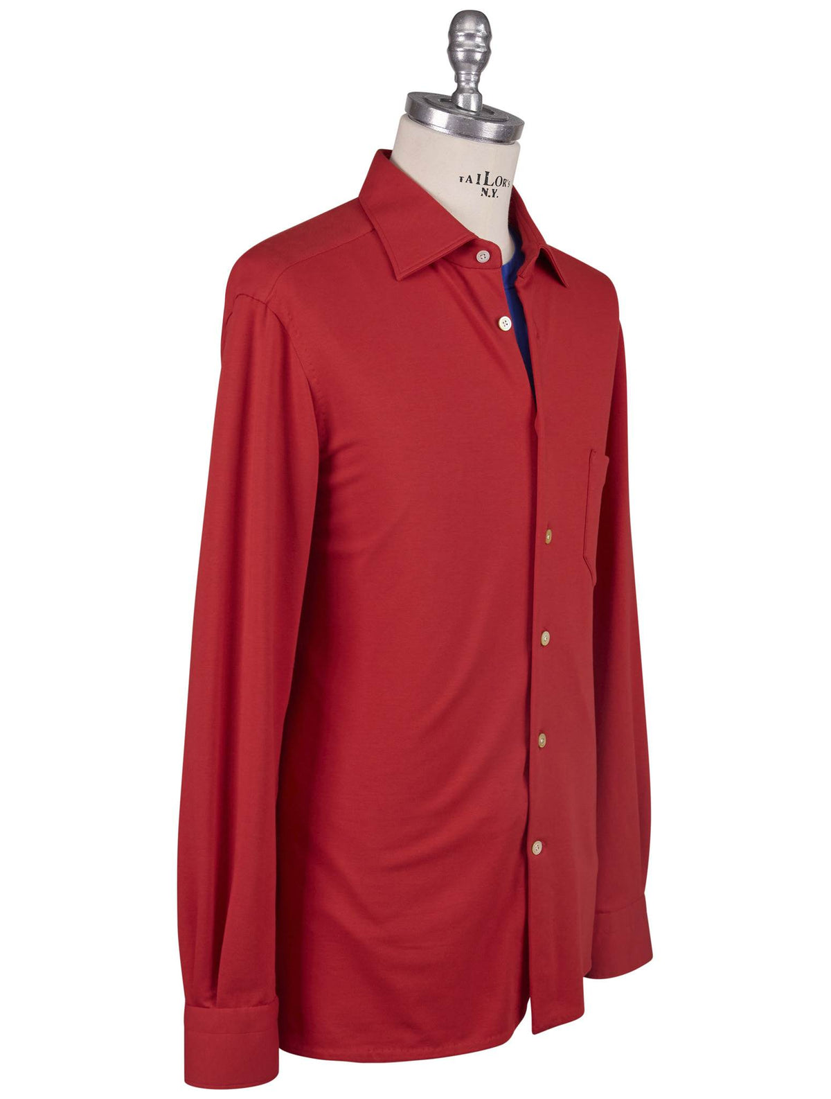 Kiton Kiton Red Cotton EA Shirt Red 001