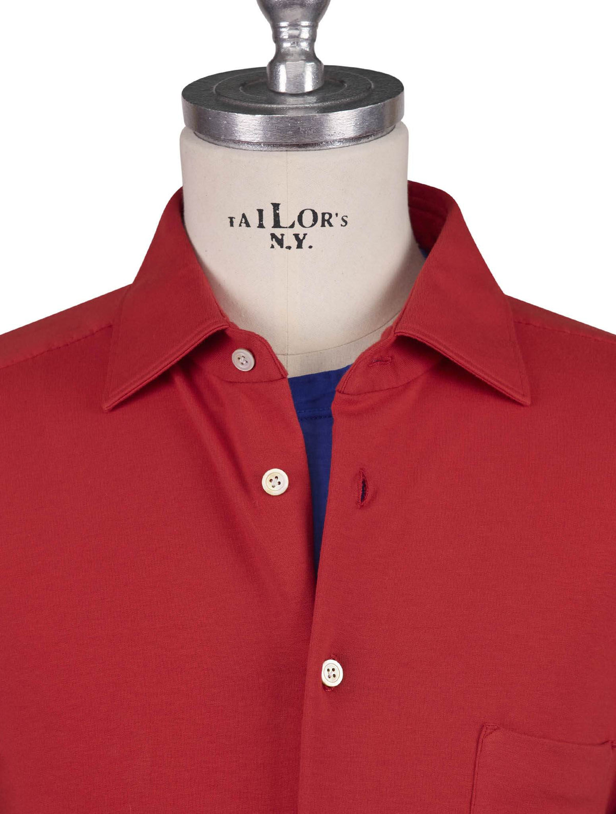 Kiton Red Cotton EA Shirt