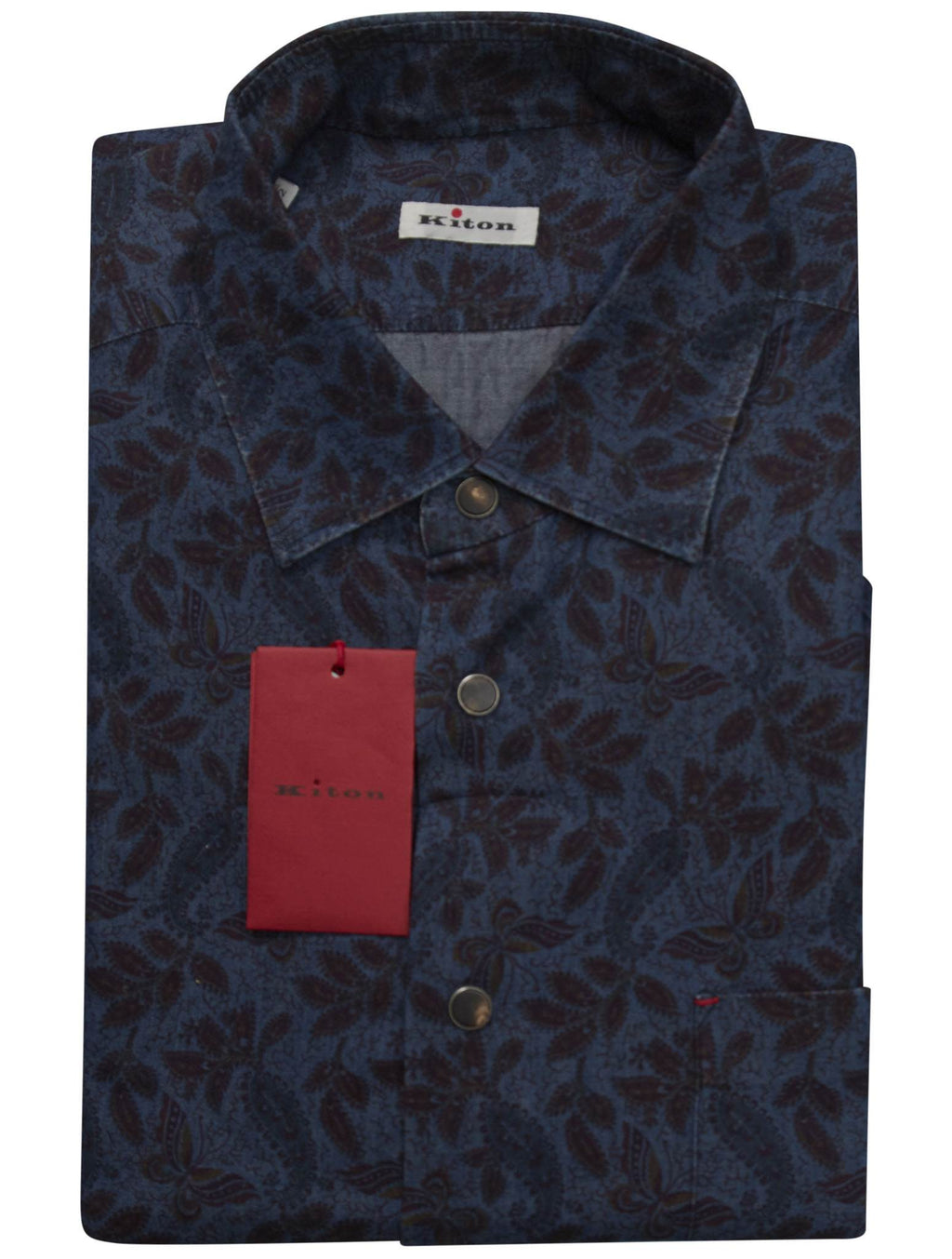Kiton Multicolor Cotton Shirt