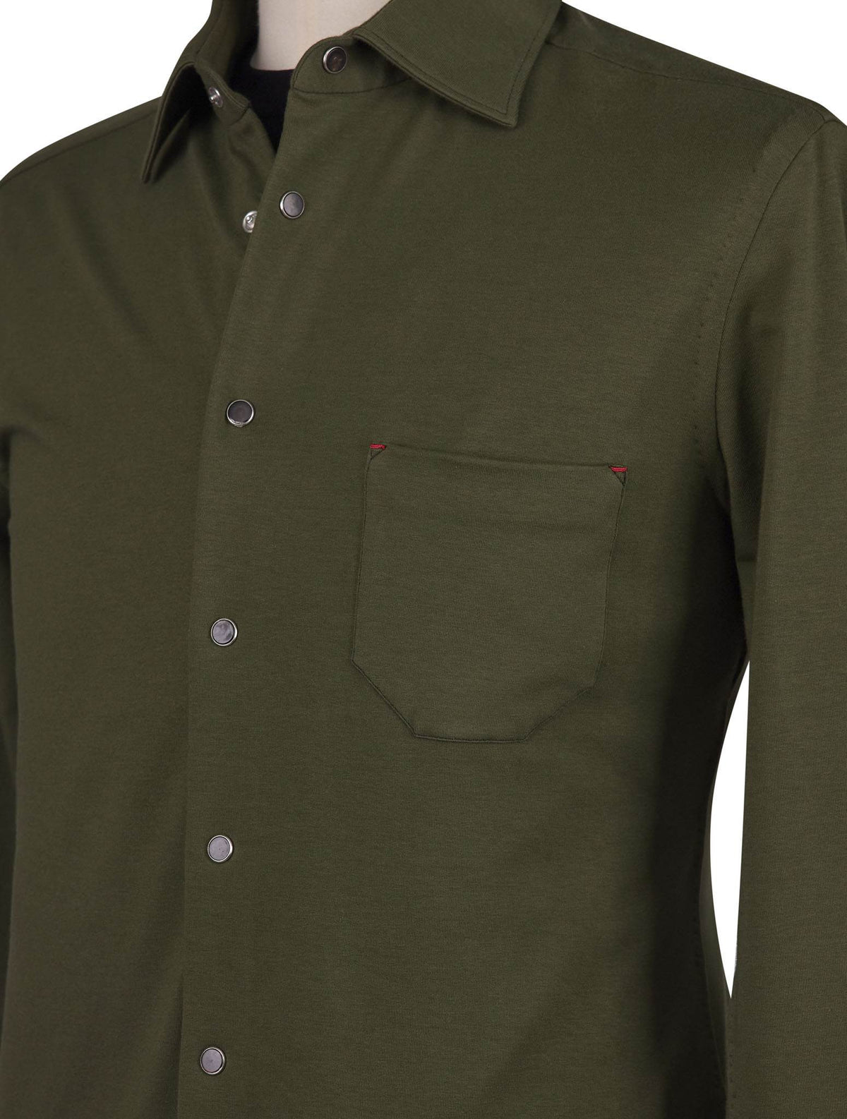 Kiton Green Cotton Ea Shirt Nerano