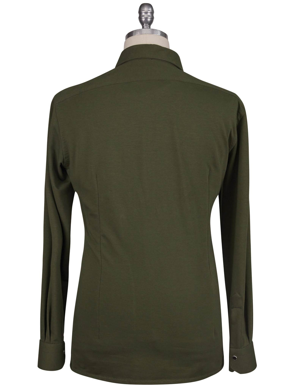 Kiton Green Cotton Ea Shirt Nerano