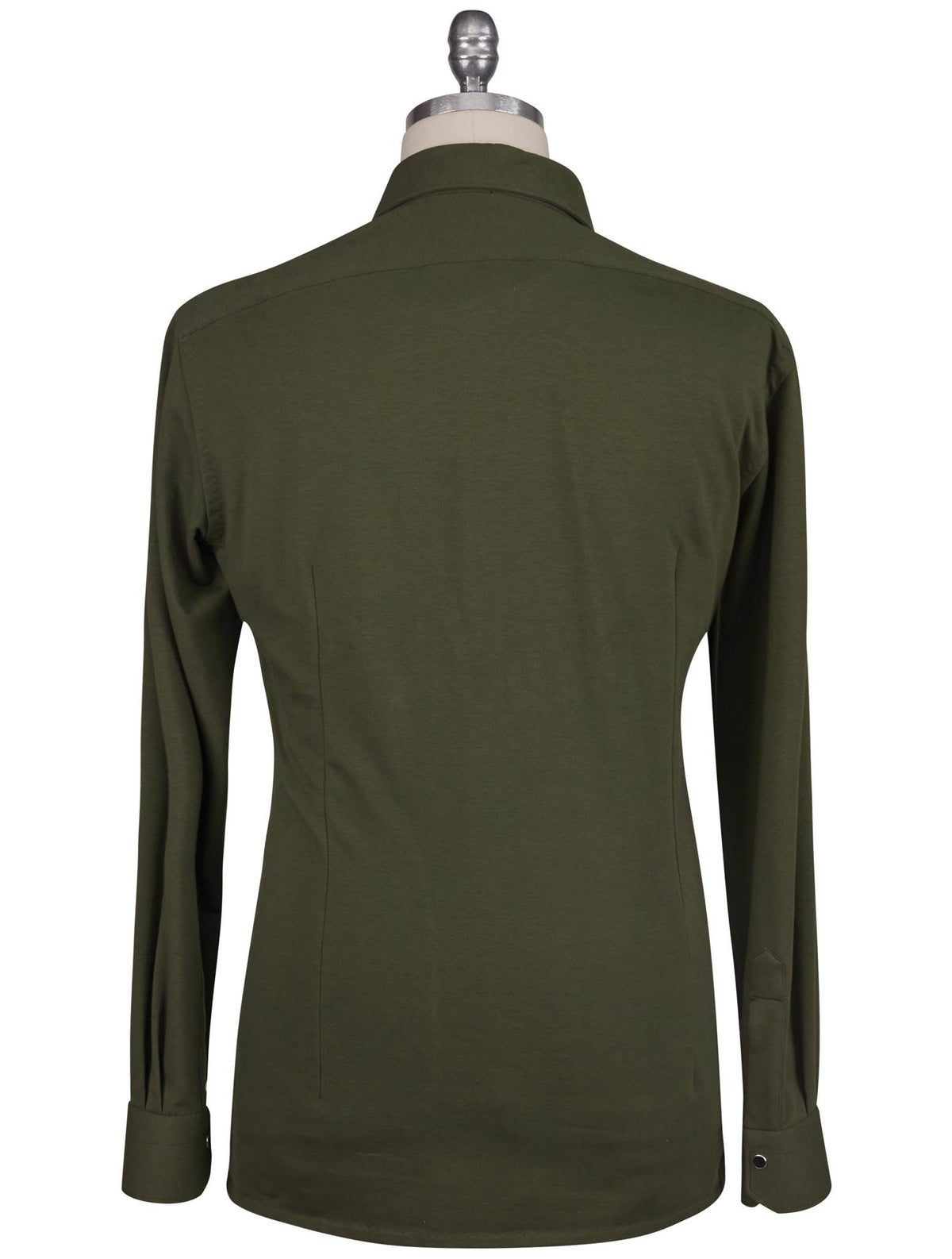 Kiton Green Cotton Ea Shirt Nerano