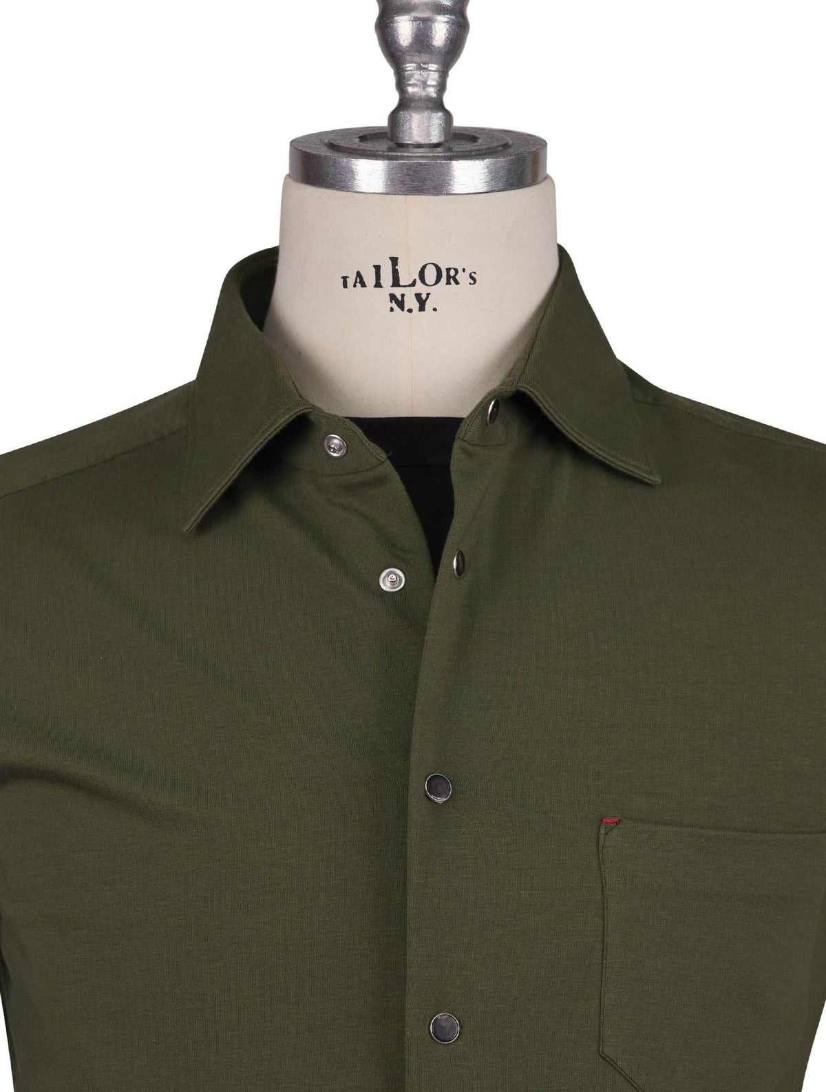 Kiton Green Cotton Ea Shirt Nerano