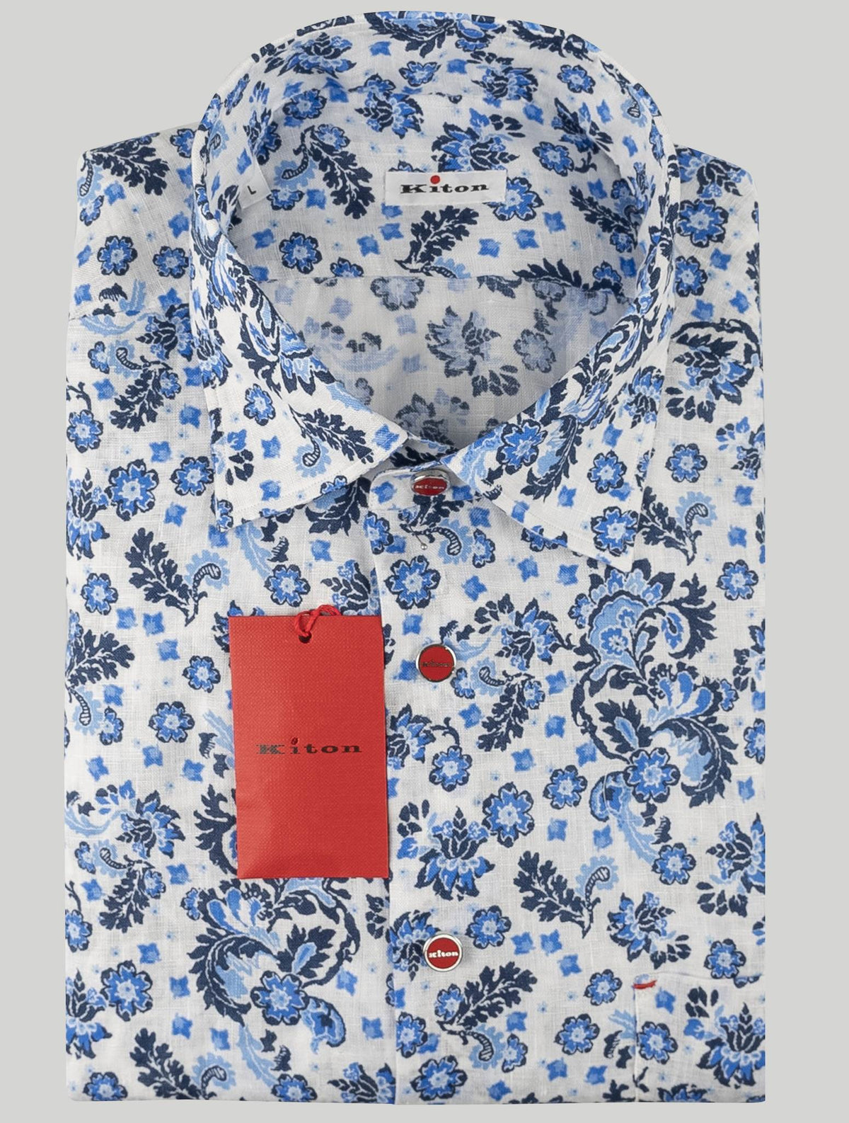 Kiton Kiton Multicolor Linen Shirt Multicolor 000