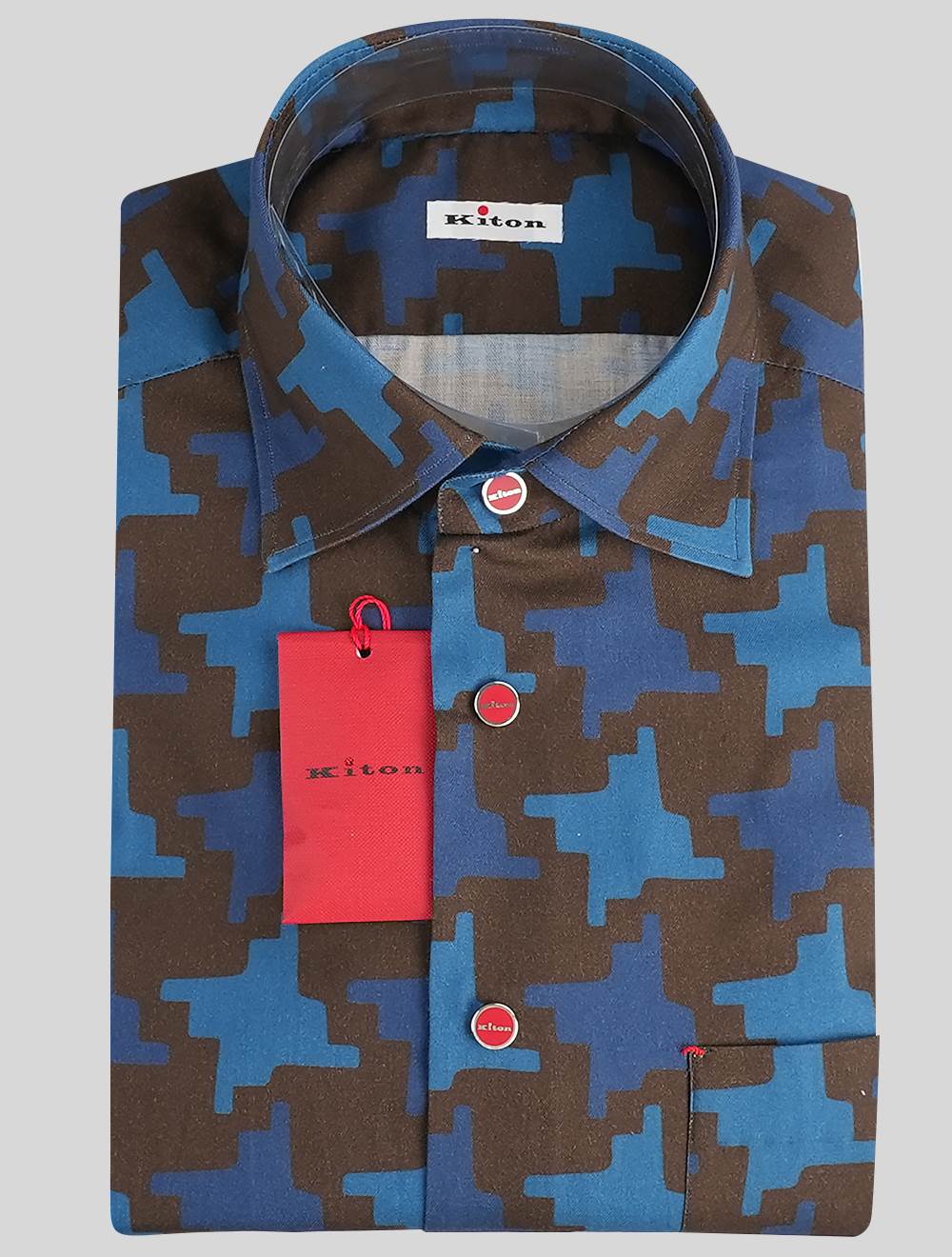 Kiton Kiton Multicolor Cotton Shirt Multicolor