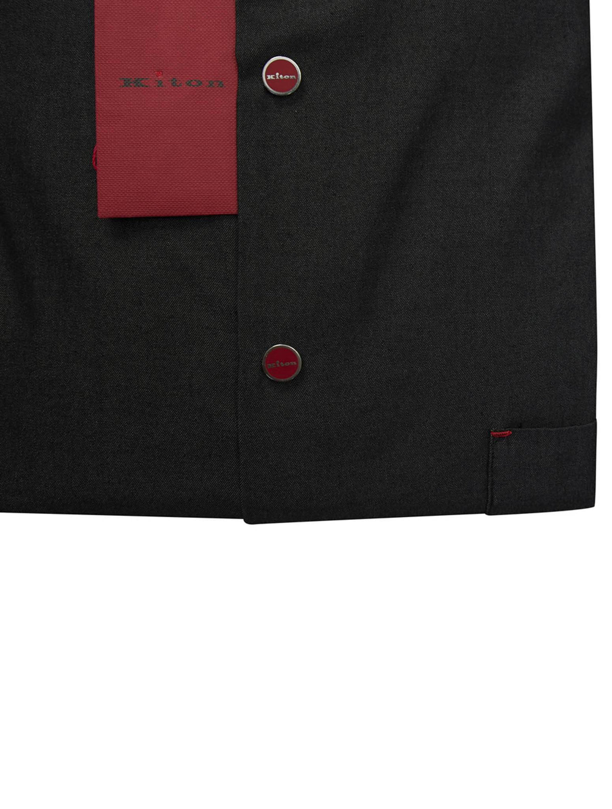 Kiton Black Cotton Shirt