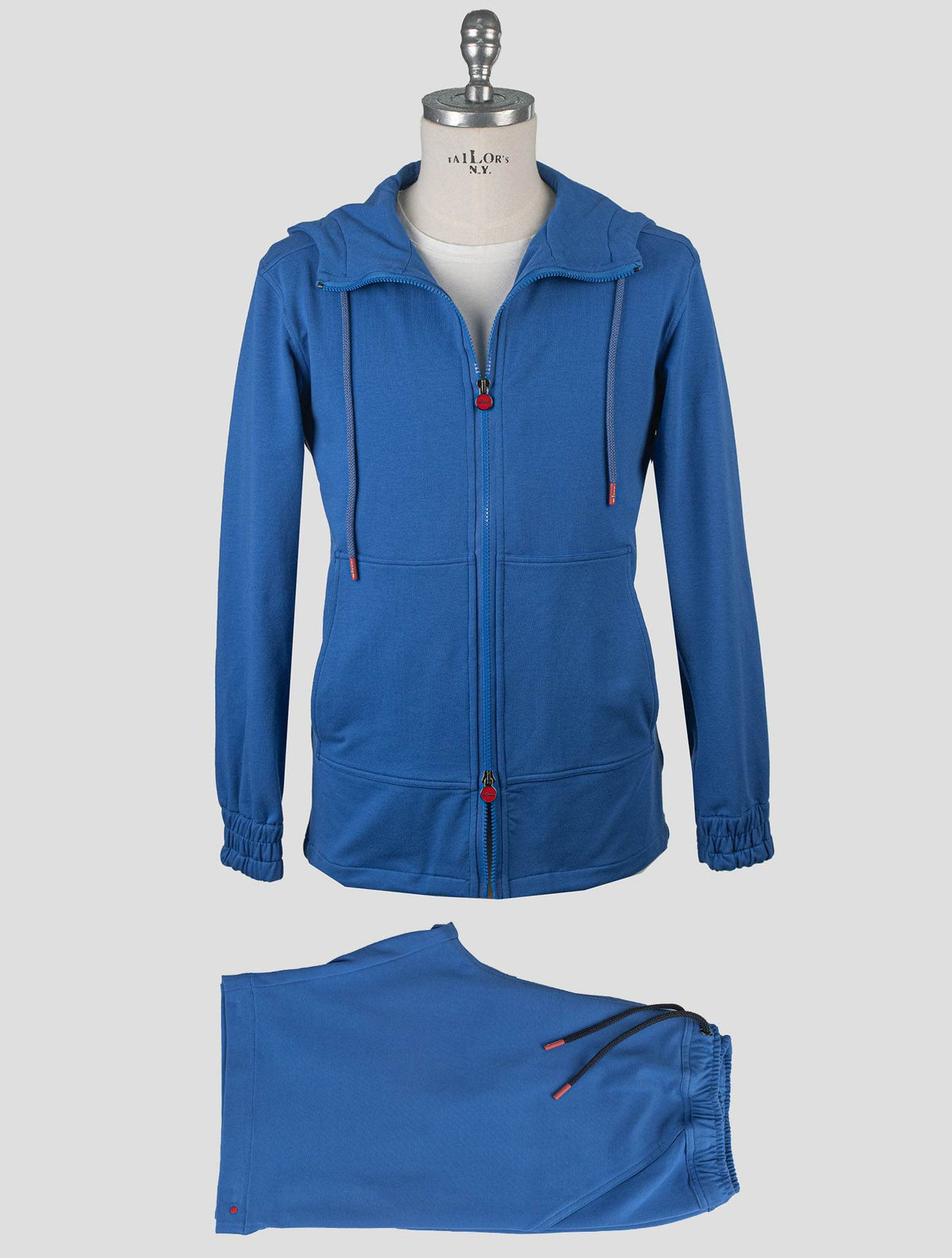Kiton Kiton Blue Cotton Ea Tracksuit Short Pants Blue 000