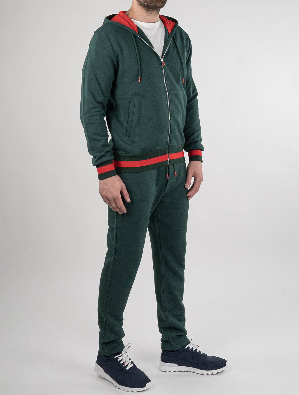 Kiton Kiton Green Cotton Ea Tracksuit Green 001