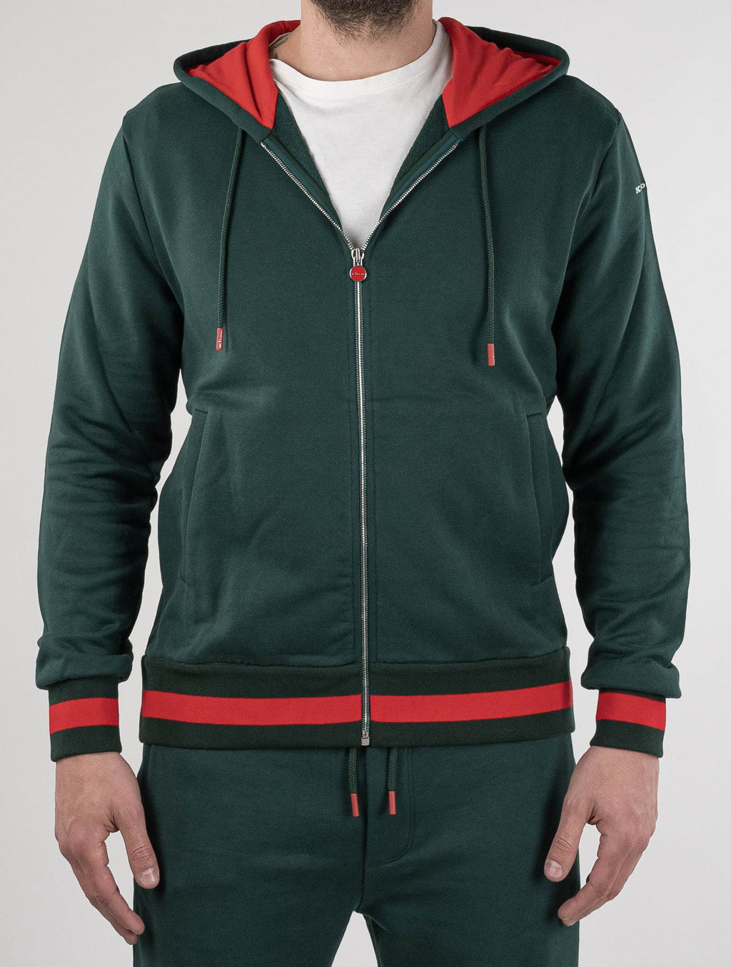 Kiton Green Cotton Ea Tracksuit