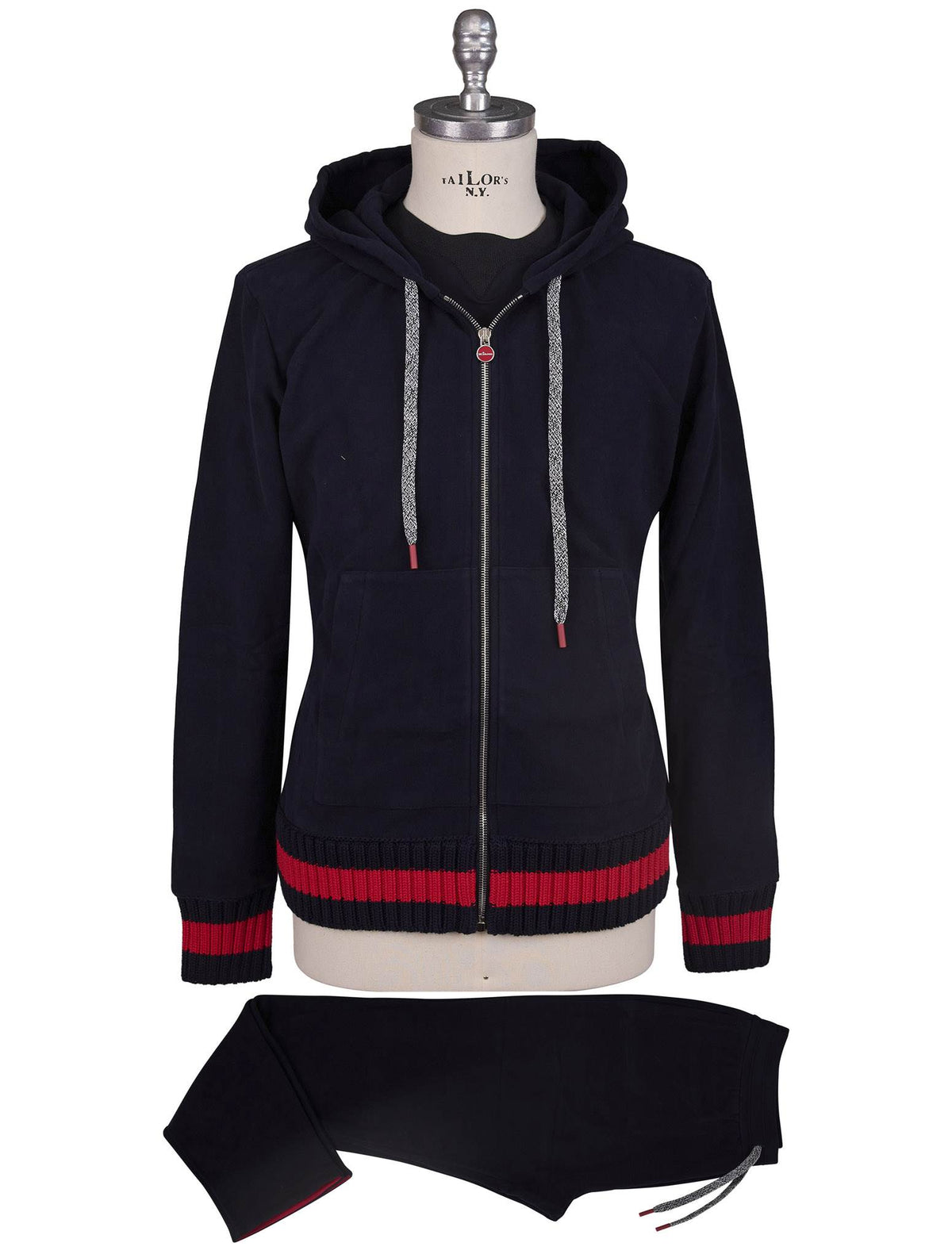 Kiton Blue Cotton Tracksuit