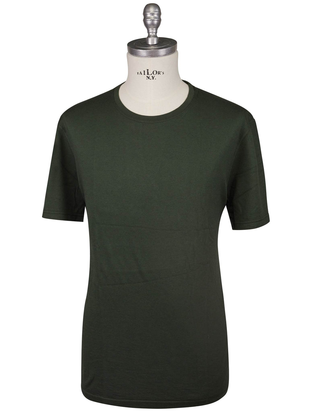 Kiton Kiton Green Cotton Cashmere T-Shirt Green 000