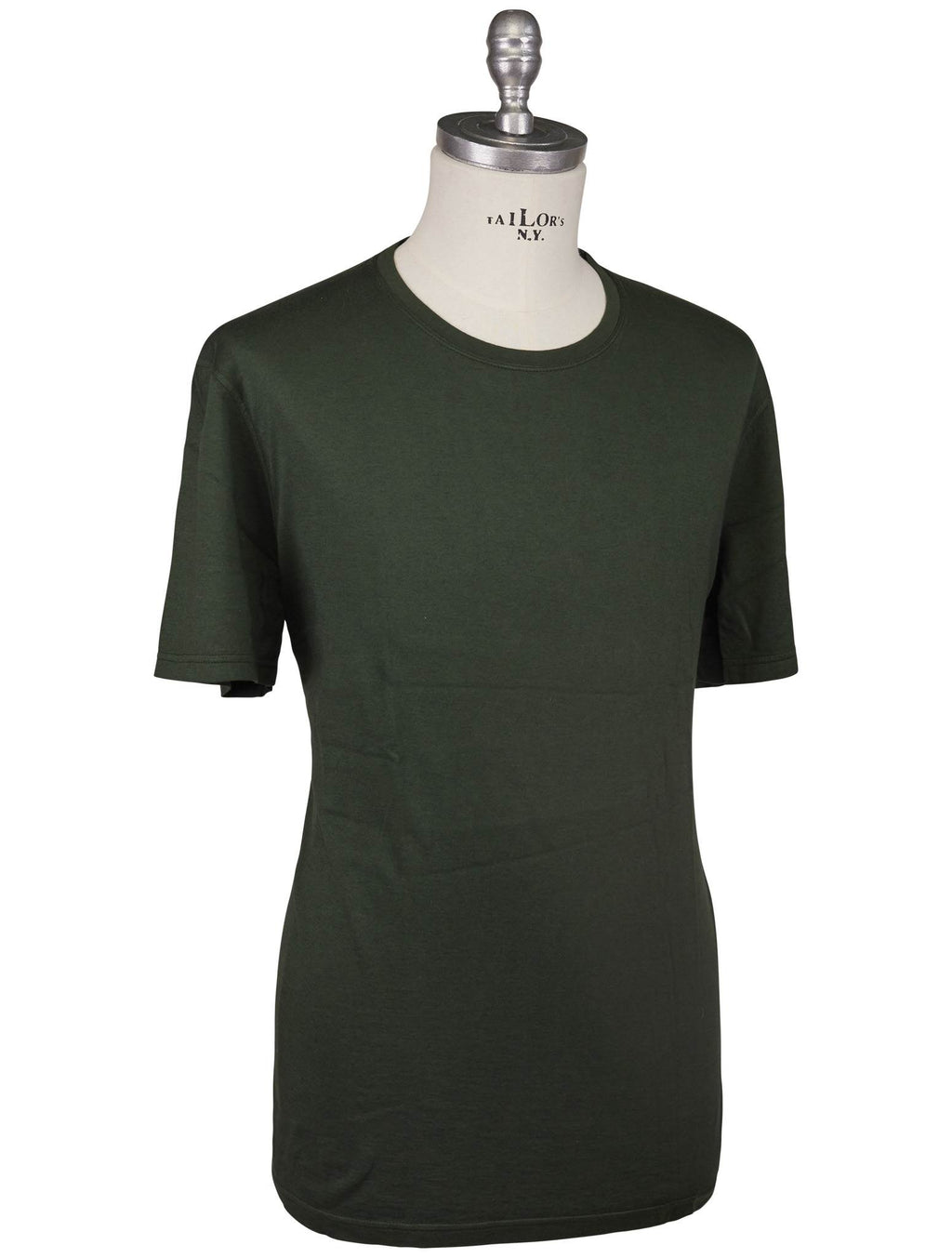 Kiton Kiton Green Cotton Cashmere T-Shirt Green 001