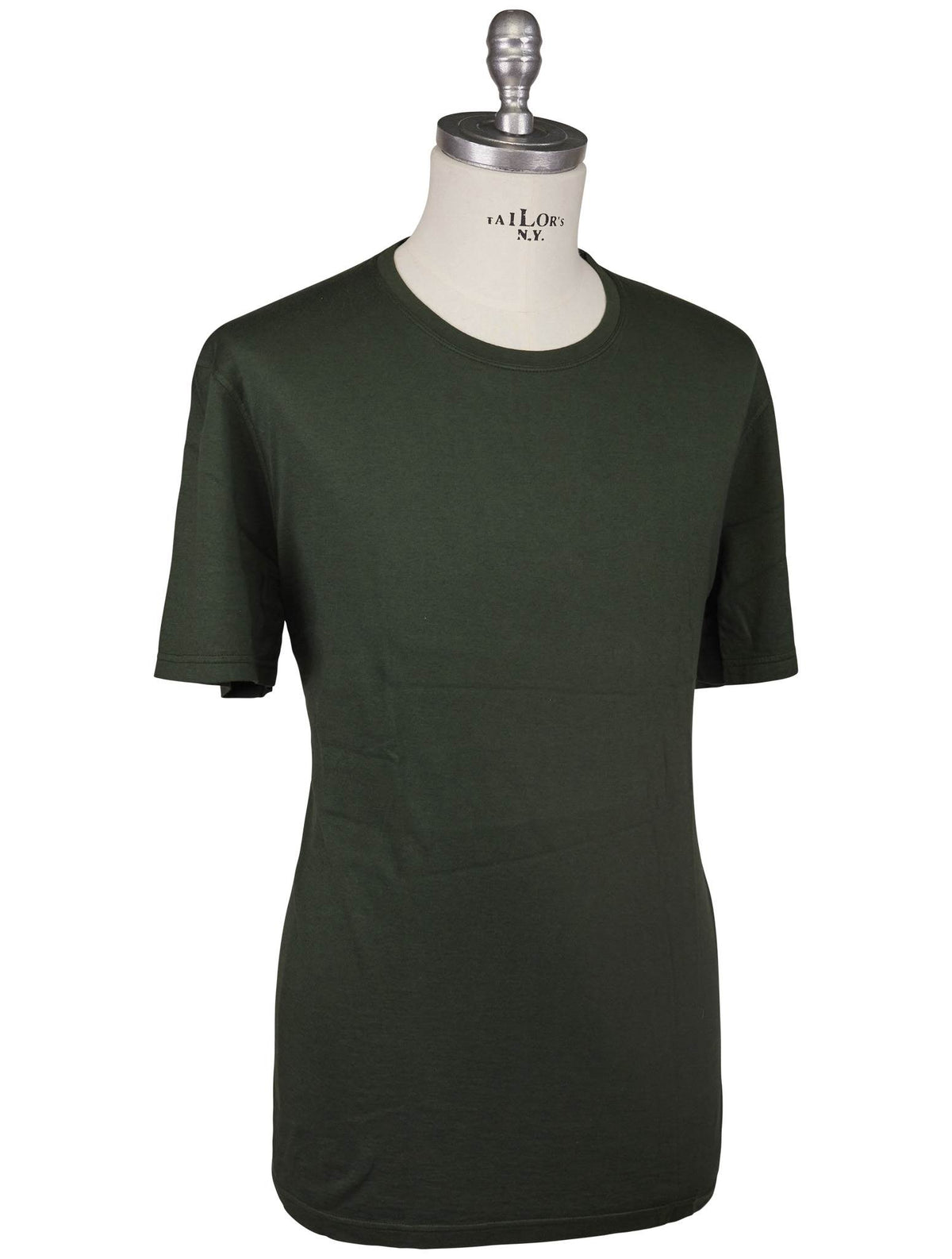 Kiton Kiton Green Cotton Cashmere T-Shirt Green 001