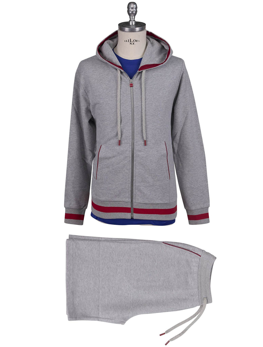 Kiton Kiton Gray Cotton Tracksuit Gray 000