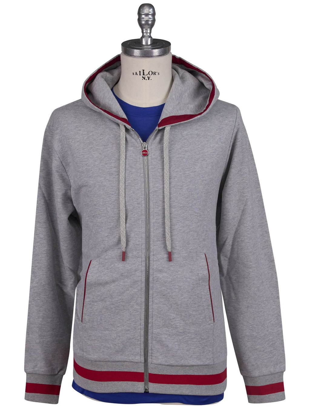Kiton Kiton Gray Cotton Tracksuit Gray 001