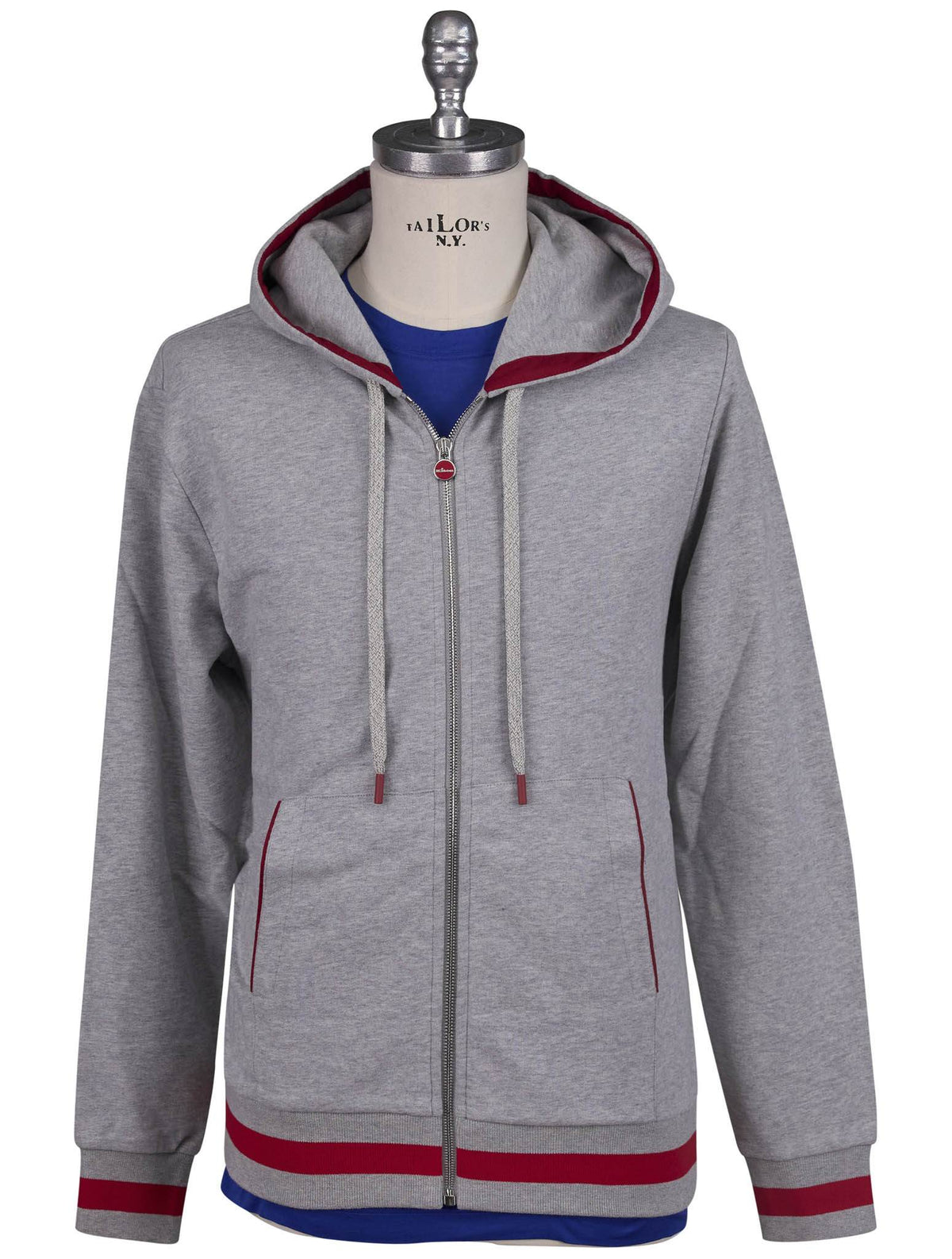 Kiton Kiton Gray Cotton Tracksuit Gray 001