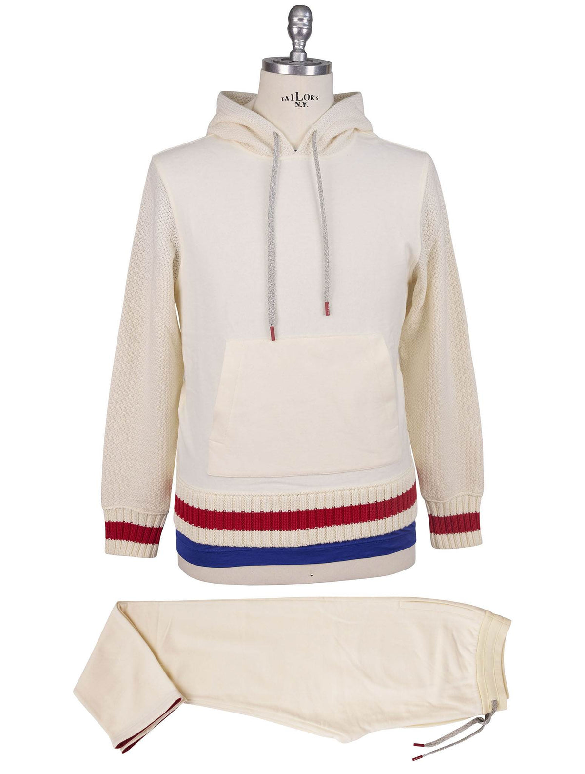 Kiton White Cotton Tracksuit