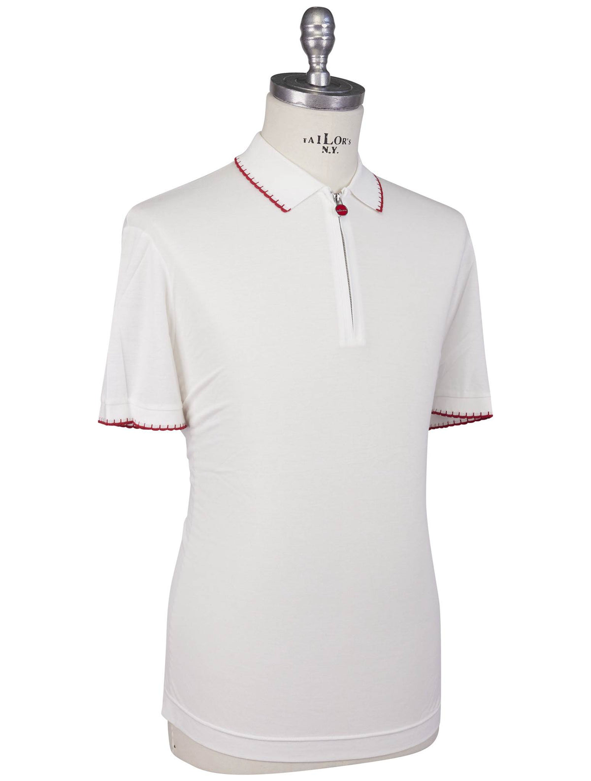 Kiton Kiton White Cotton Polo White 001