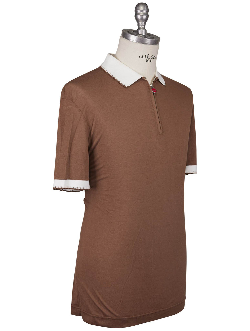 Kiton Kiton Brown Cotton Polo Brown 001