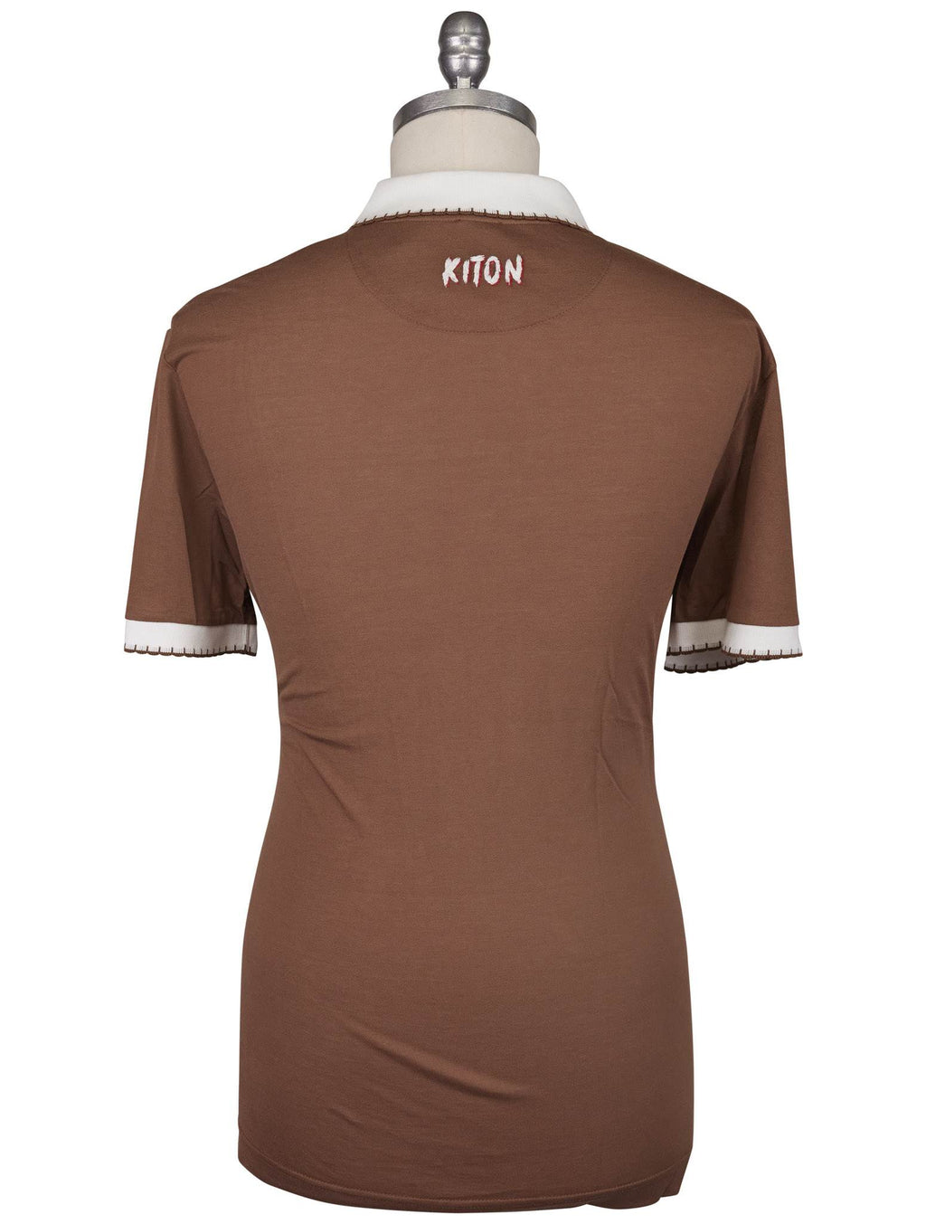 Kiton Brown Cotton Polo