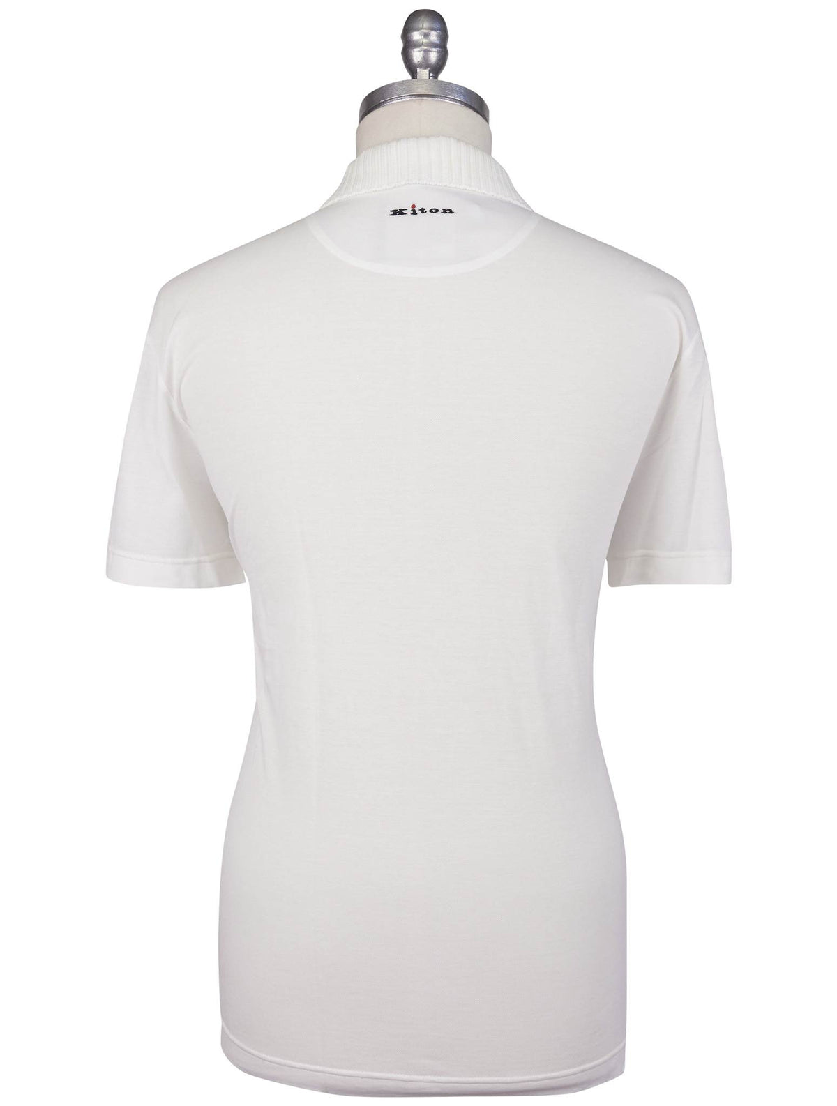 Kiton Kiton White Cotton Polo White 001