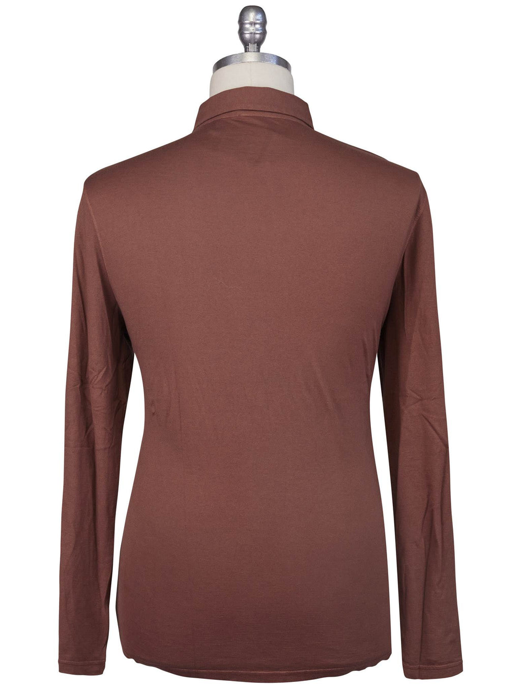 Kiton Brown Cotton Cashmere Sweater Polo