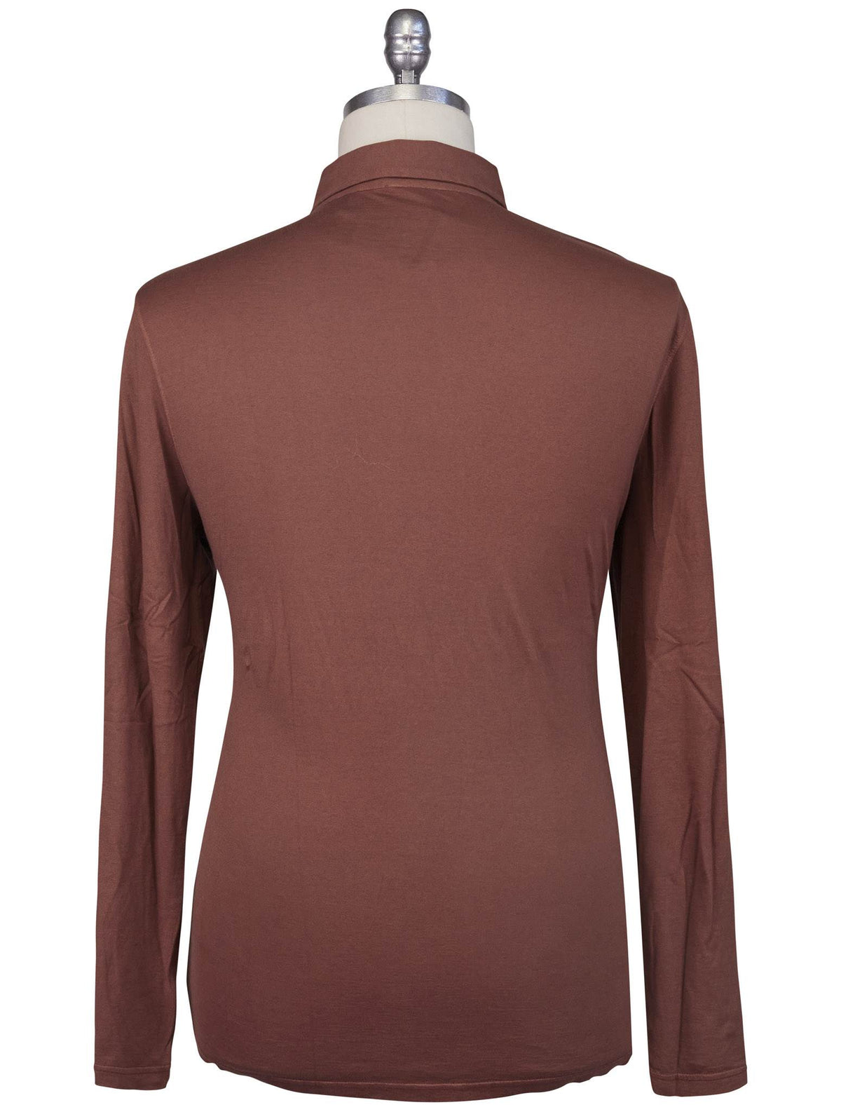 Kiton Brown Cotton Cashmere Sweater Polo