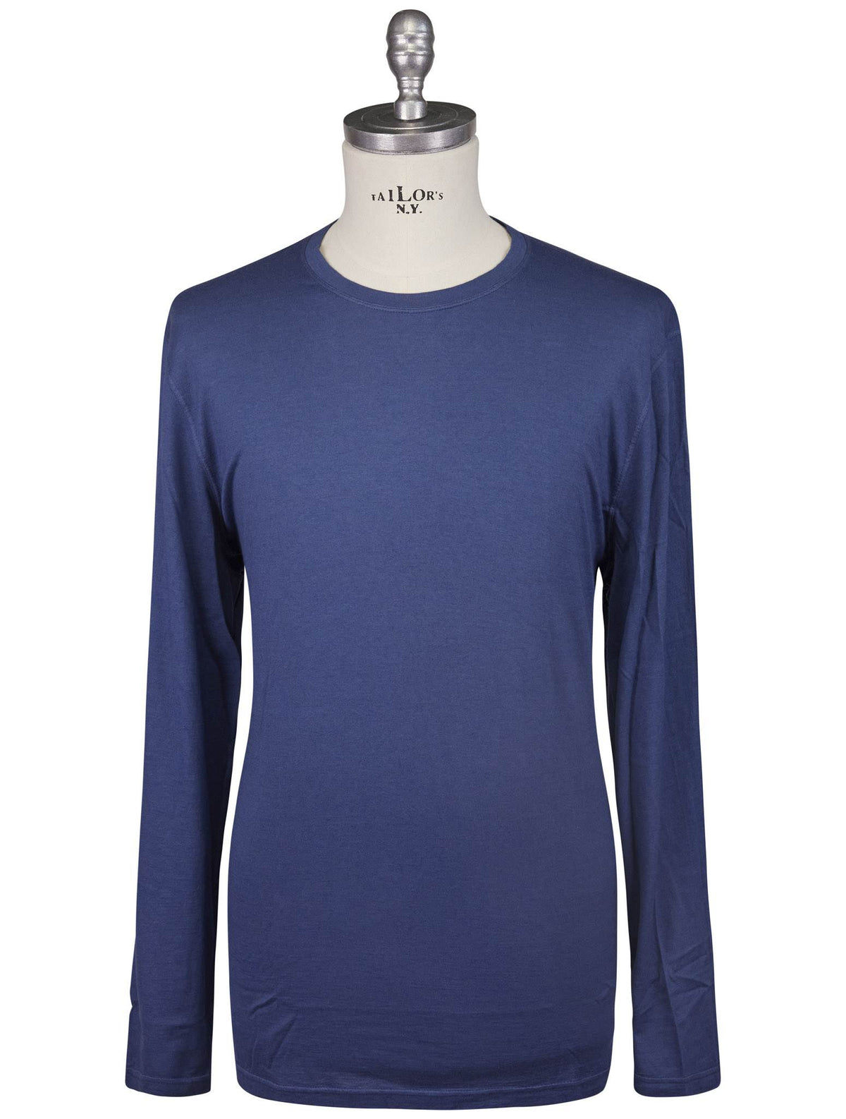 Kiton Kiton Blue Cotton Cashmere Sweater Crewneck Blue 000