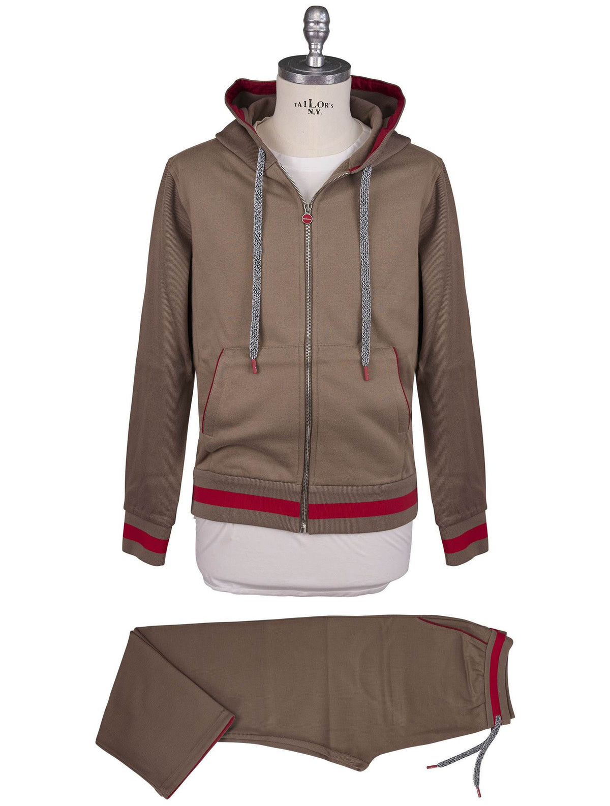 Kiton Brown Cotton Tracksuit