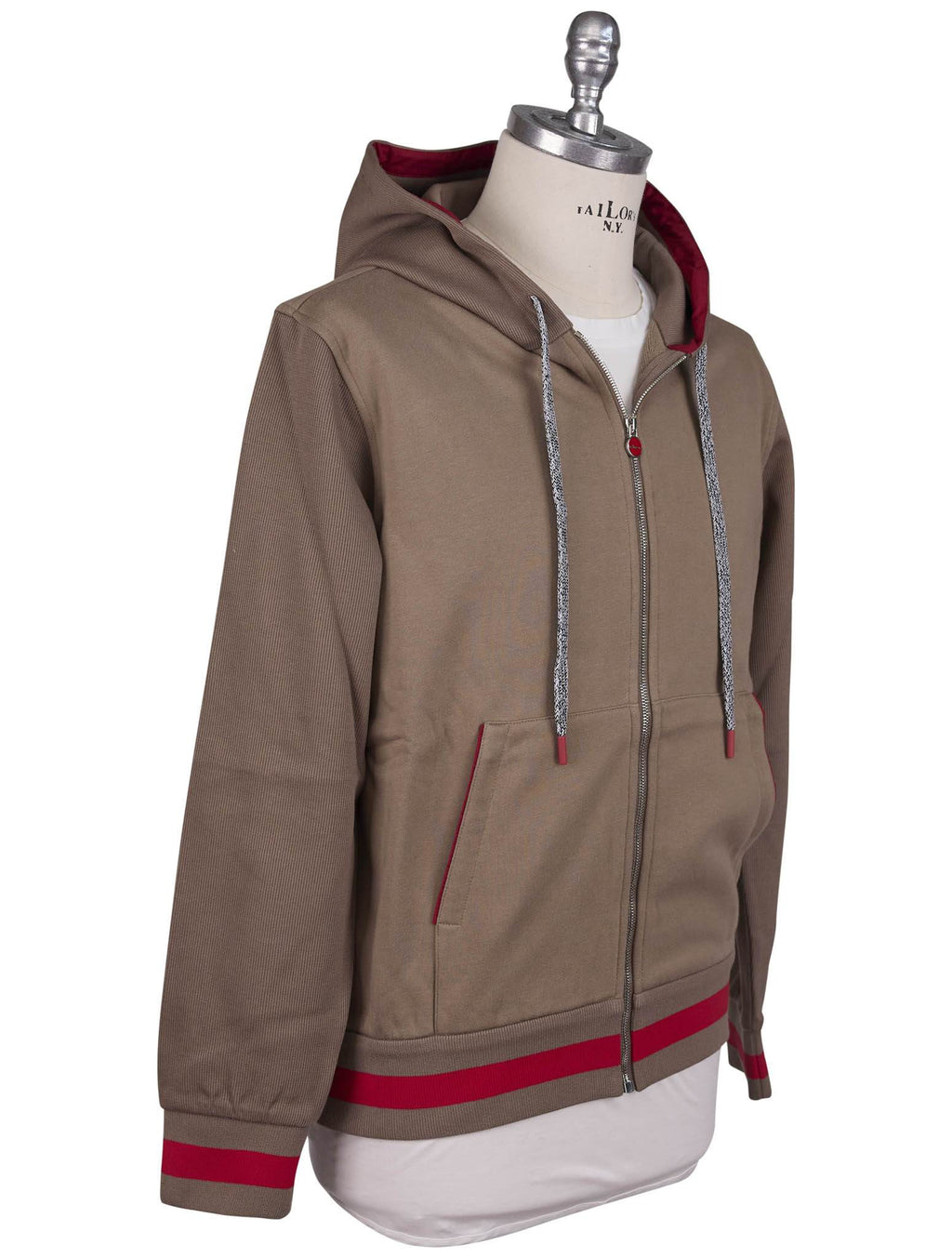 Kiton Brown Cotton Tracksuit