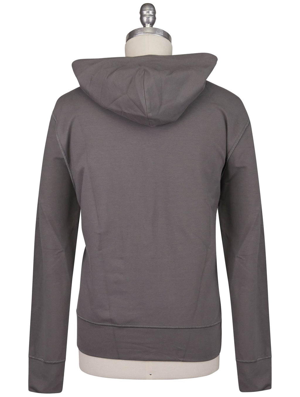 Kiton Gray Blue Cotton Ea Sweater