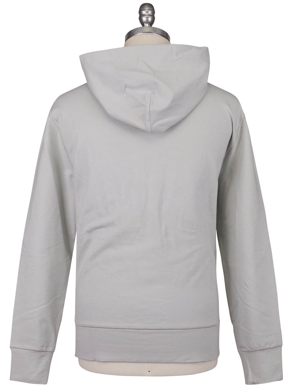 Kiton Gray Red Cotton EA Sweater