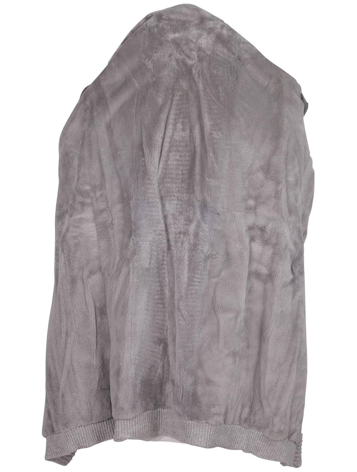 Kiton Gray Cashmere Mink Fur Coat Cardigan