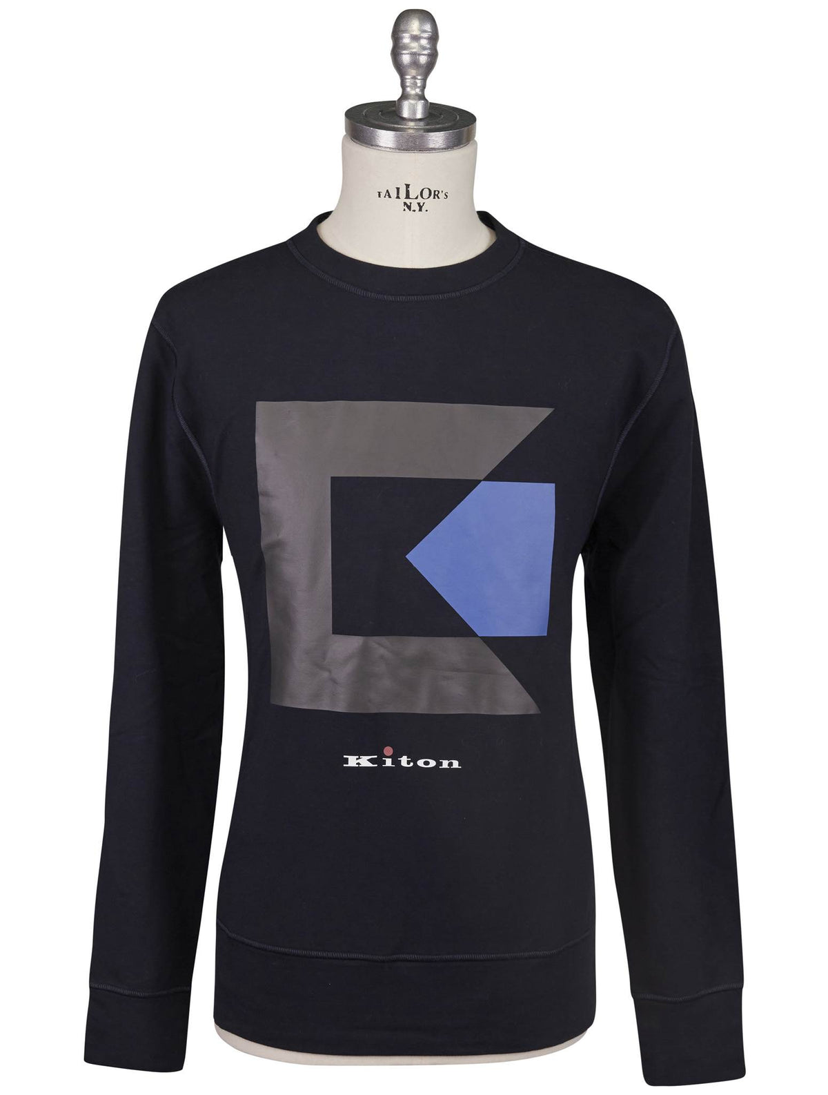 Kiton Multicolor Cotton Ea Sweater Crewneck