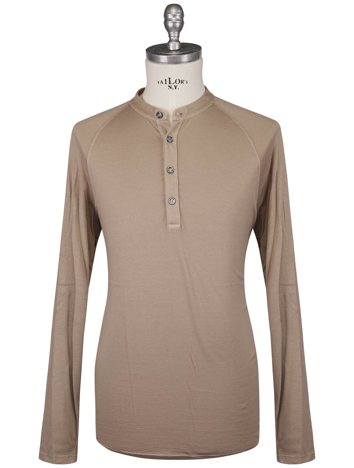 Kiton Brown Cotton Cashmere Sweater