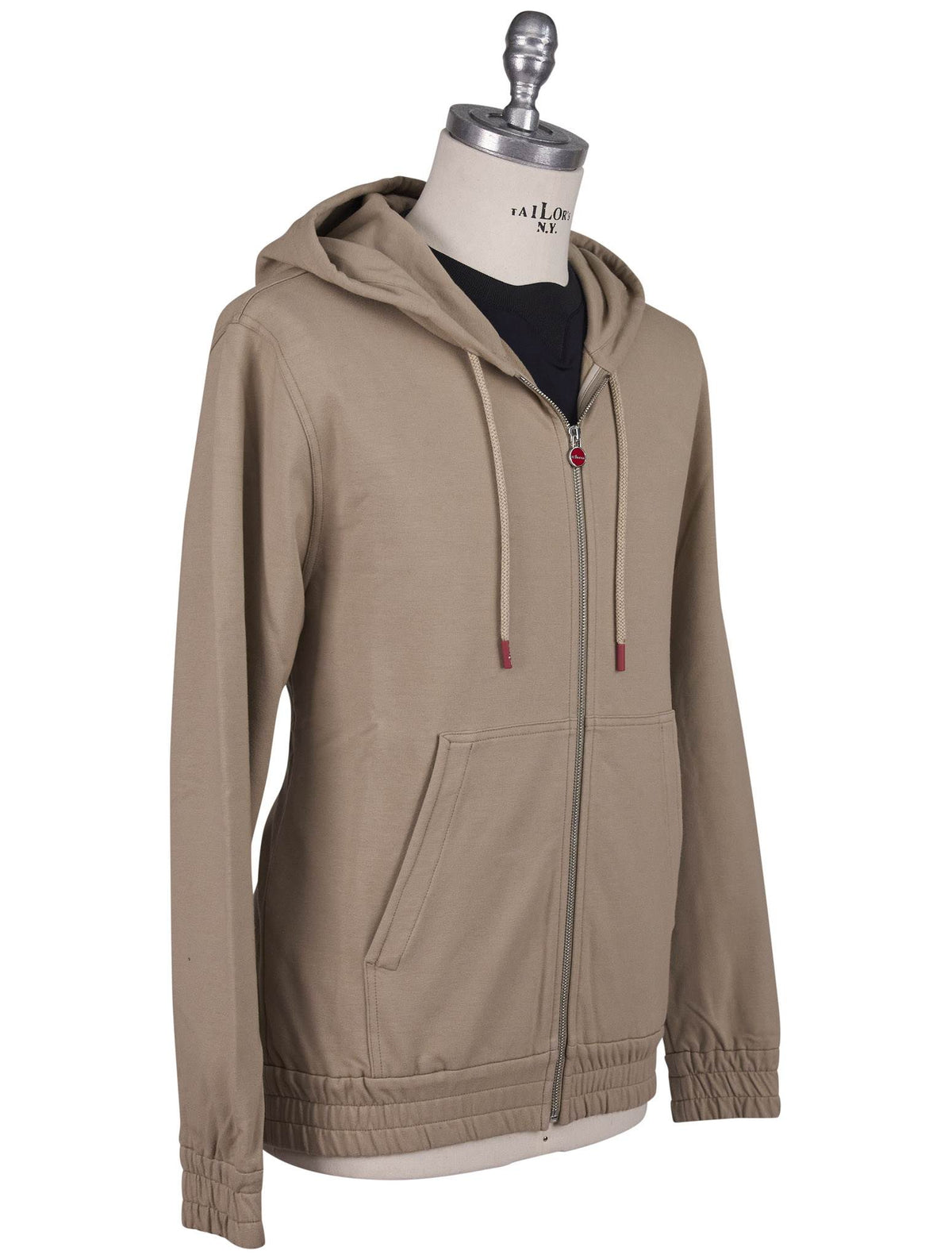 Kiton Taupe Cotton Ea Tracksuit
