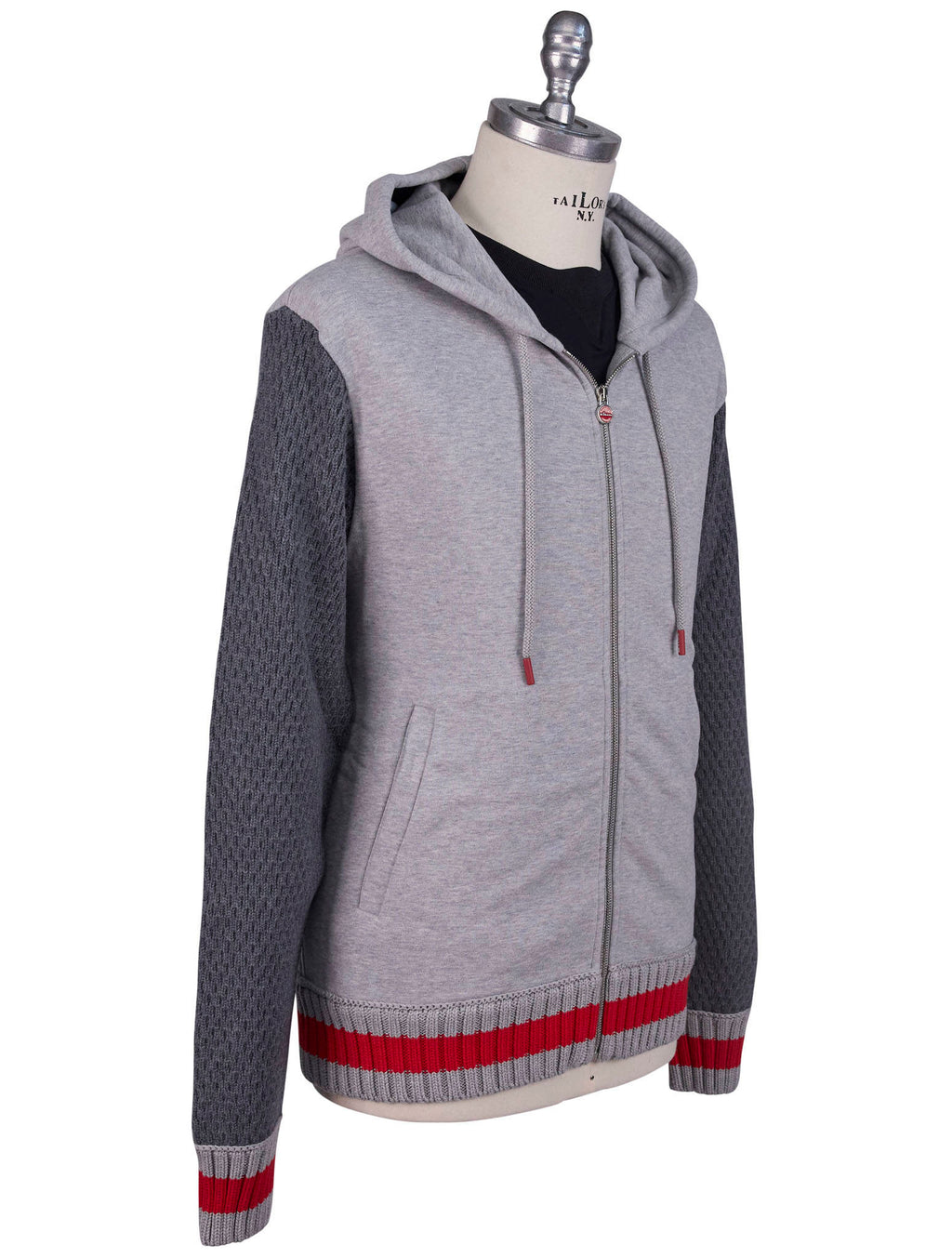 Kiton Gray Cotton Wool Tracksuit