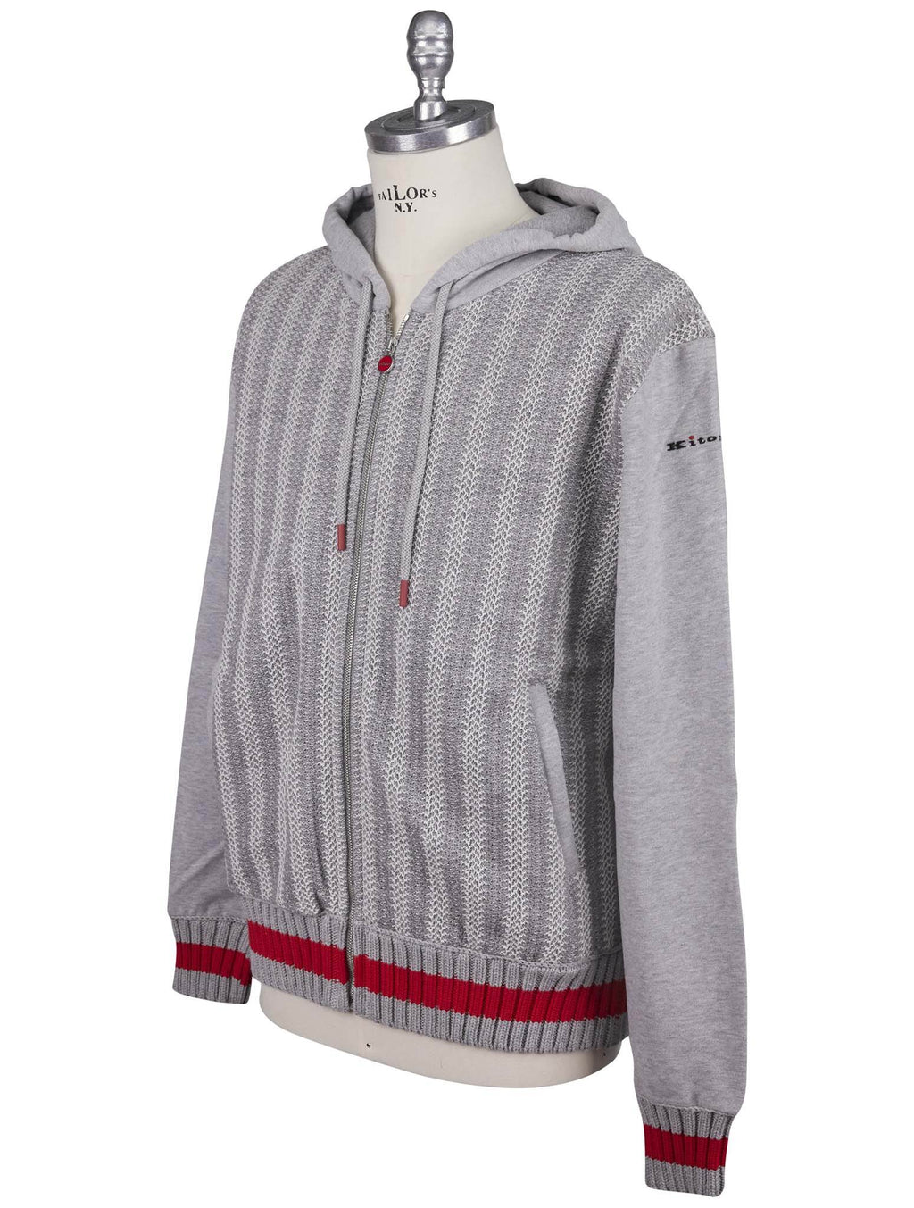 Kiton Gray Cotton Wool Tracksuit