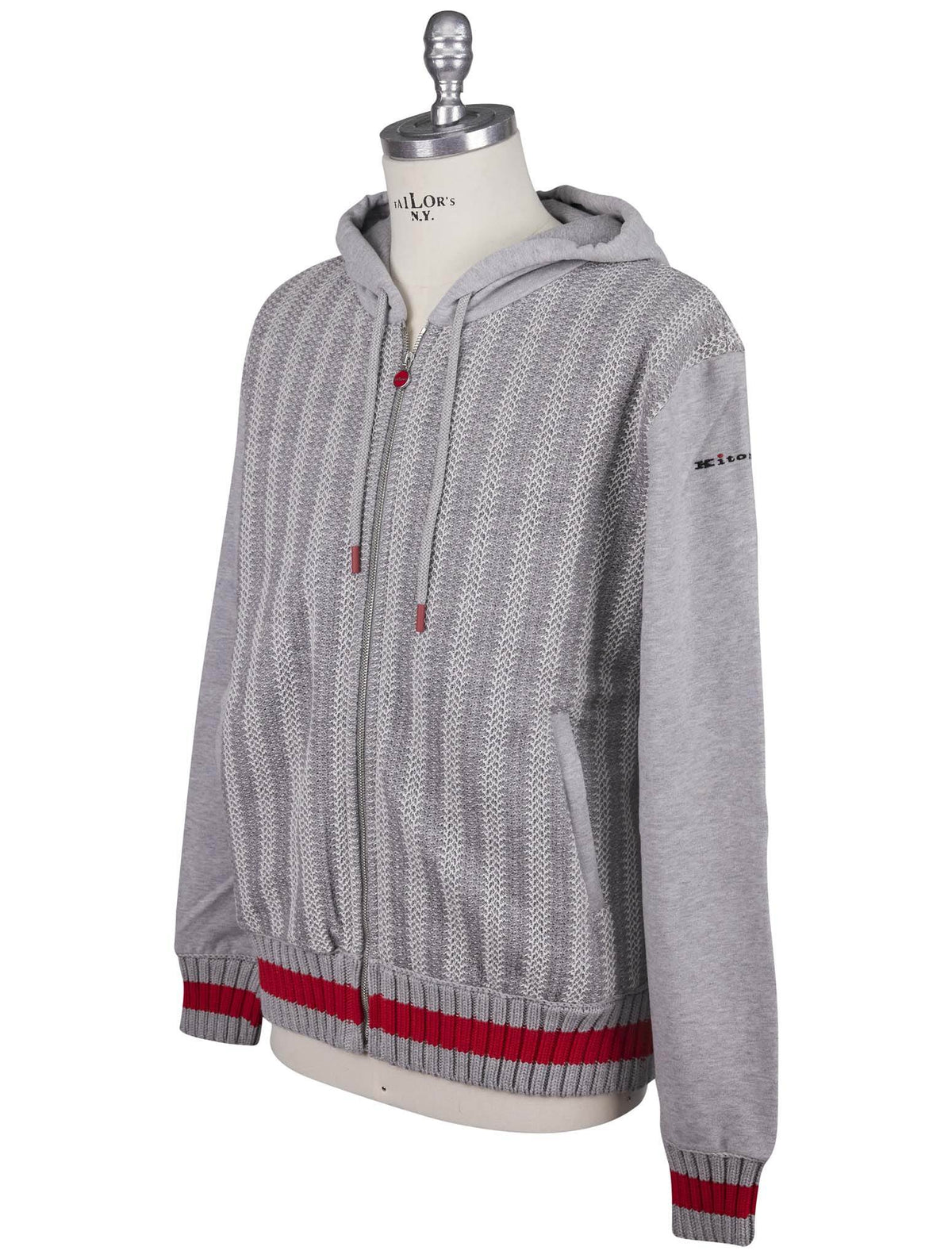 Kiton Gray Cotton Wool Tracksuit