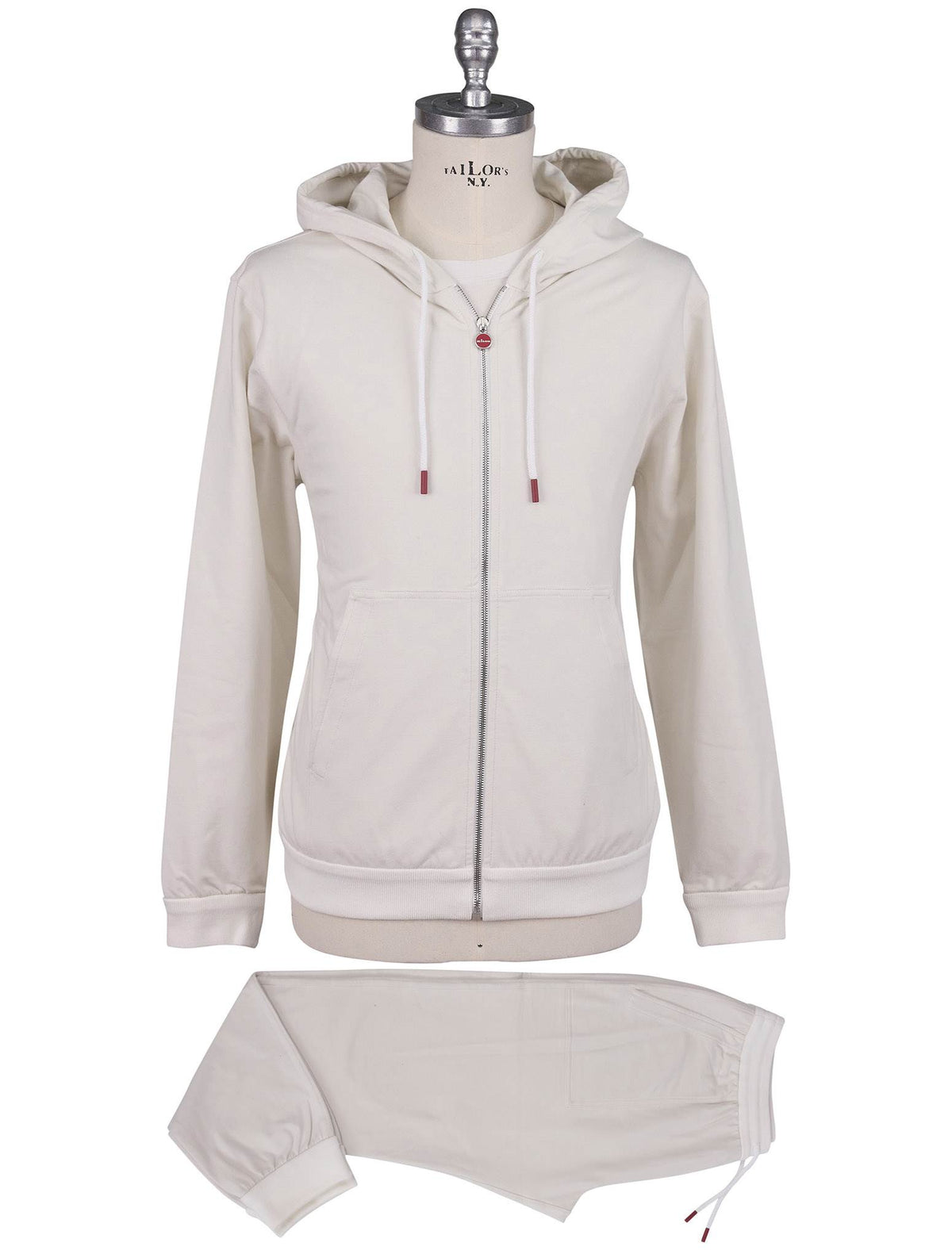 Kiton White Cotton Ea Tracksuit