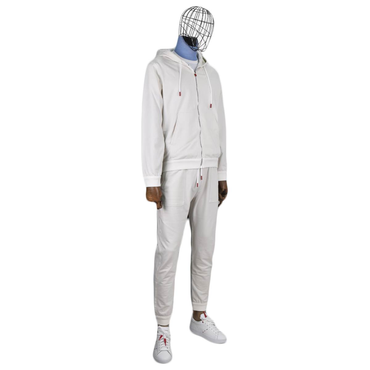 Kiton Kiton White Cotton Ea Tracksuit White 001