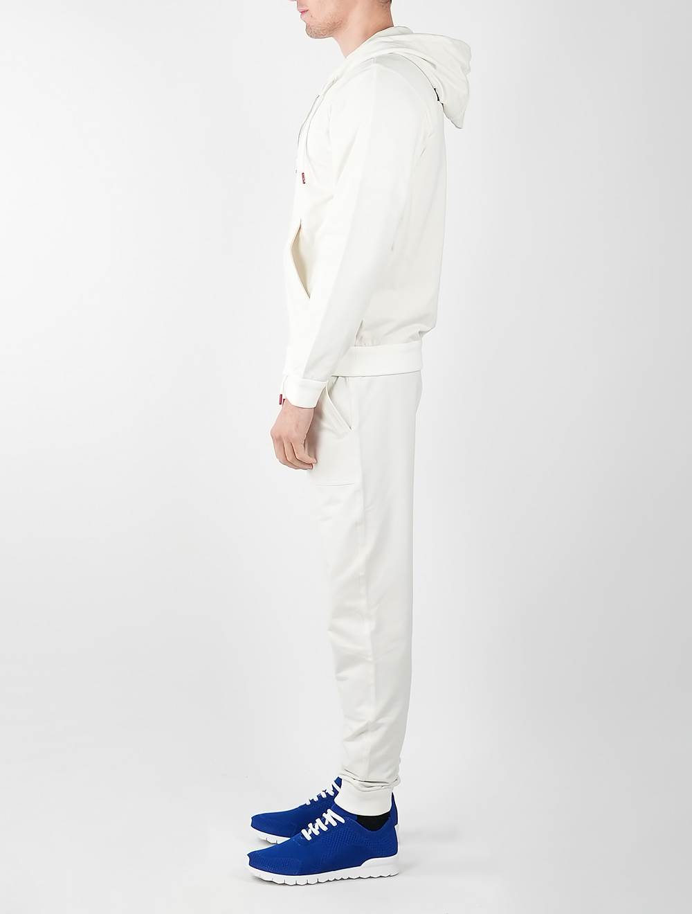 Kiton White Cotton Ea Tracksuit