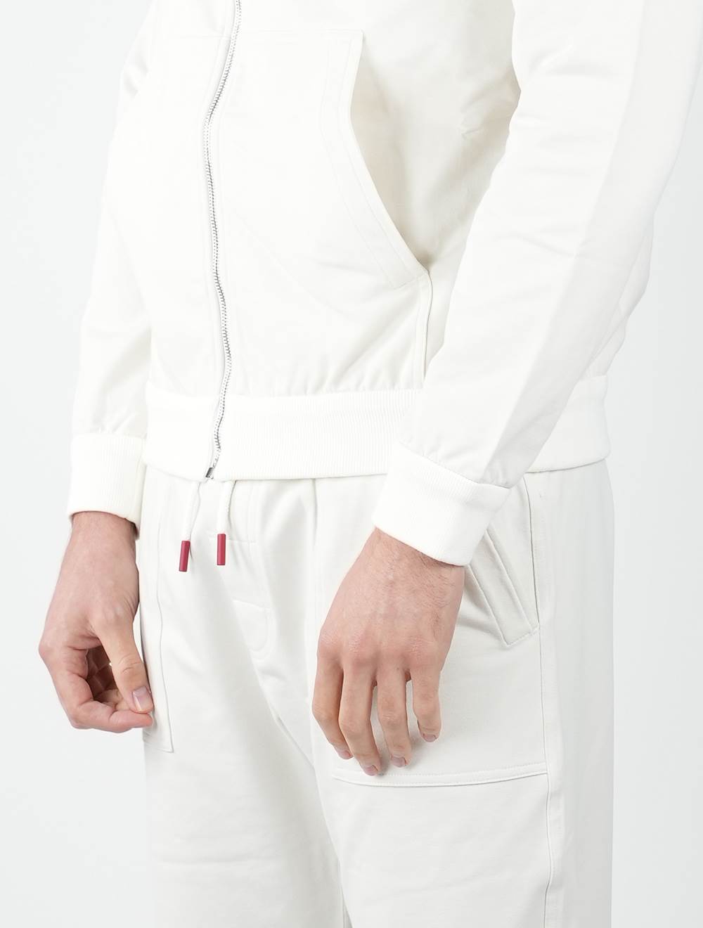 Kiton White Cotton Ea Tracksuit