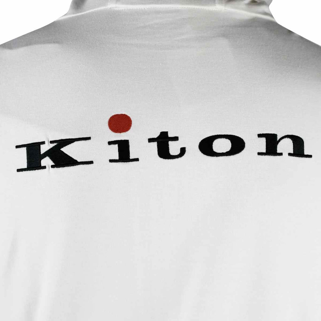 Kiton White Cotton Ea Tracksuit