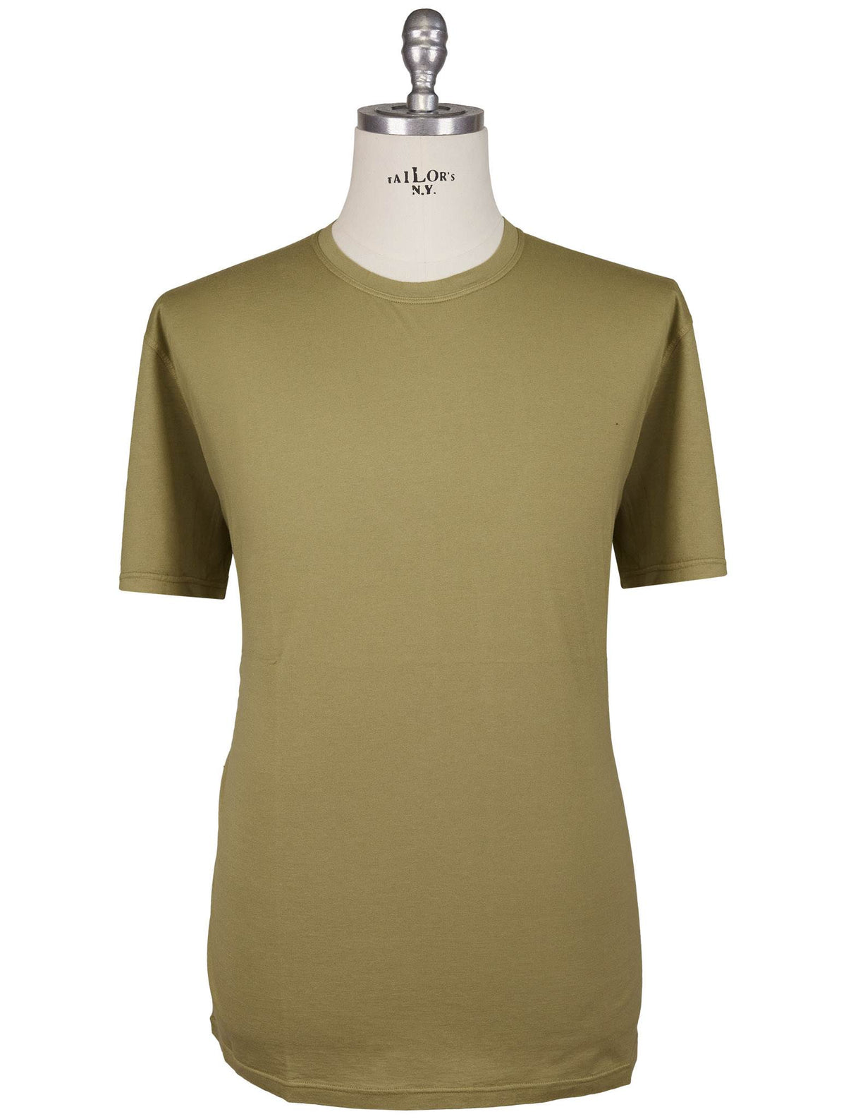 Kiton Kiton Green Cotton Cashmere T-Shirt Green 000