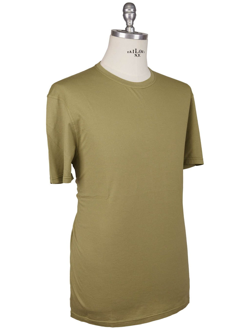 Kiton Kiton Green Cotton Cashmere T-Shirt Green 001