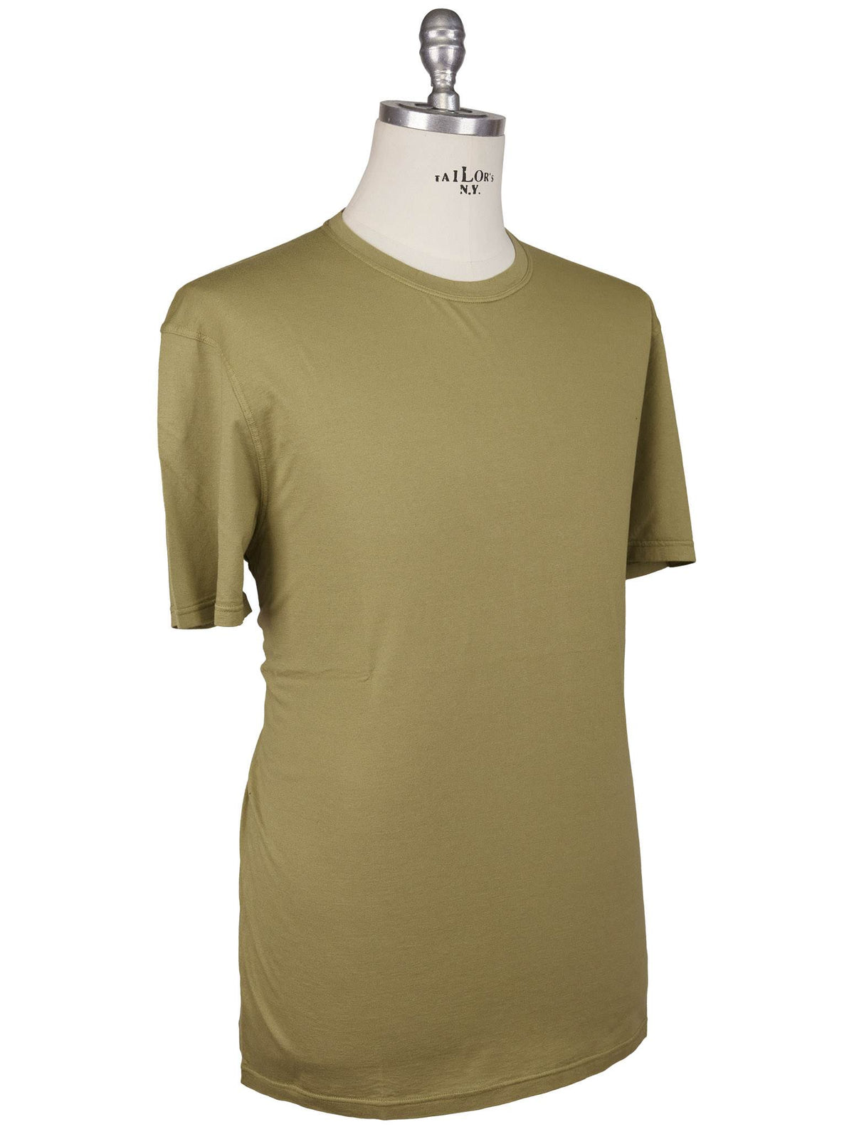 Kiton Kiton Green Cotton Cashmere T-Shirt Green 001