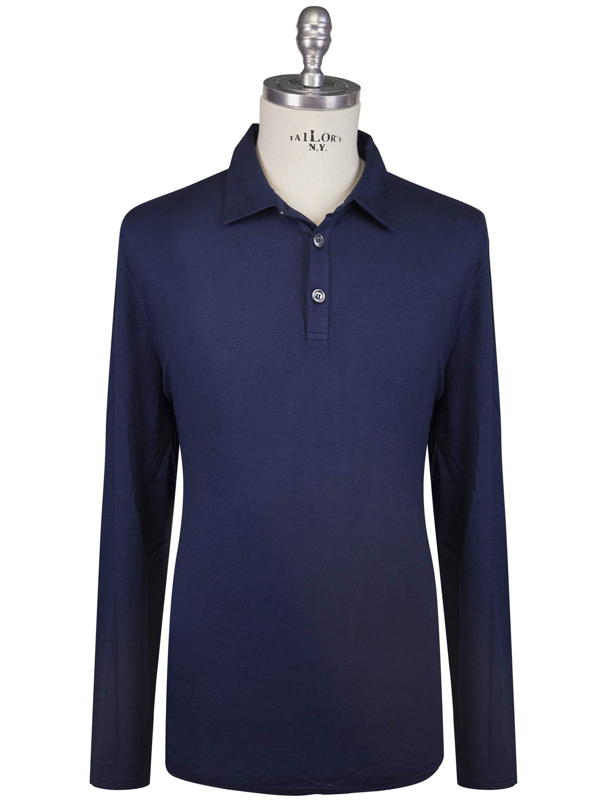 Kiton Kiton Blue Cotton Sweater Polo Blue 000